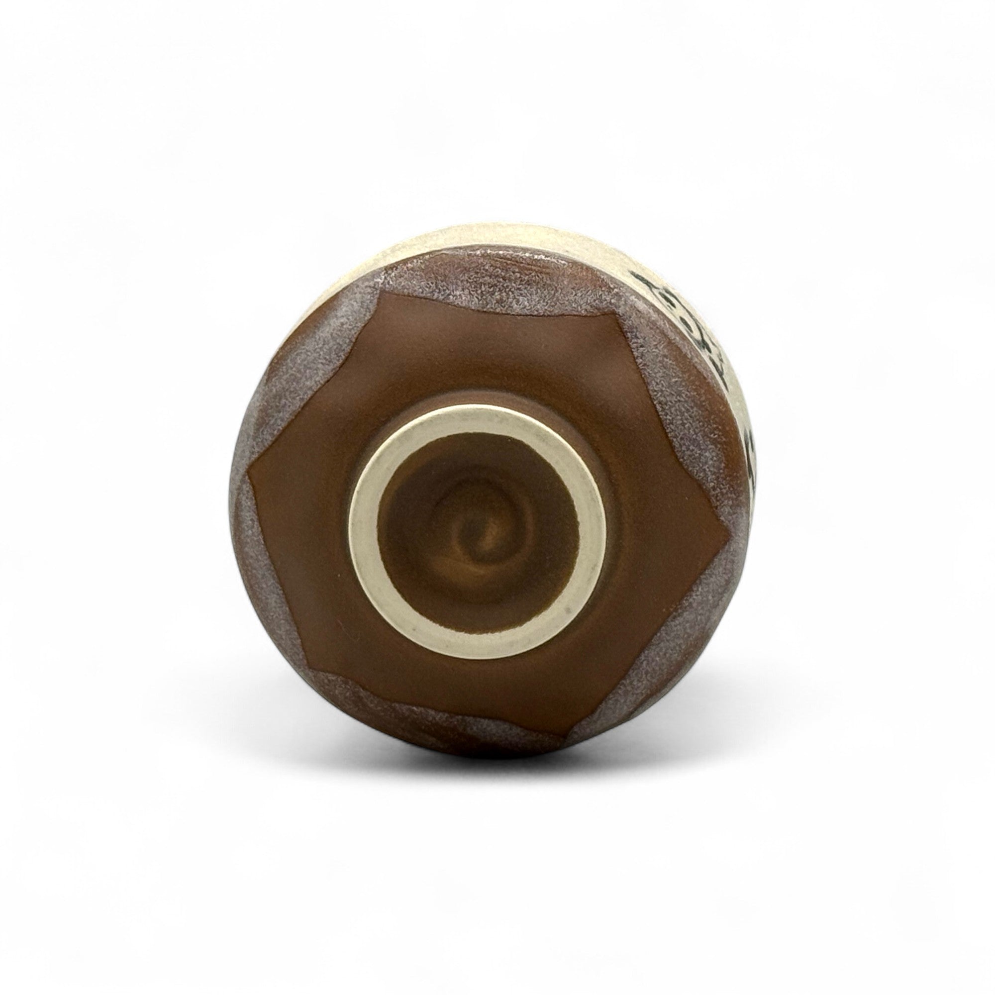 Panda Beige Mino-yaki Chawan - Japanese Mini Matcha Bowl