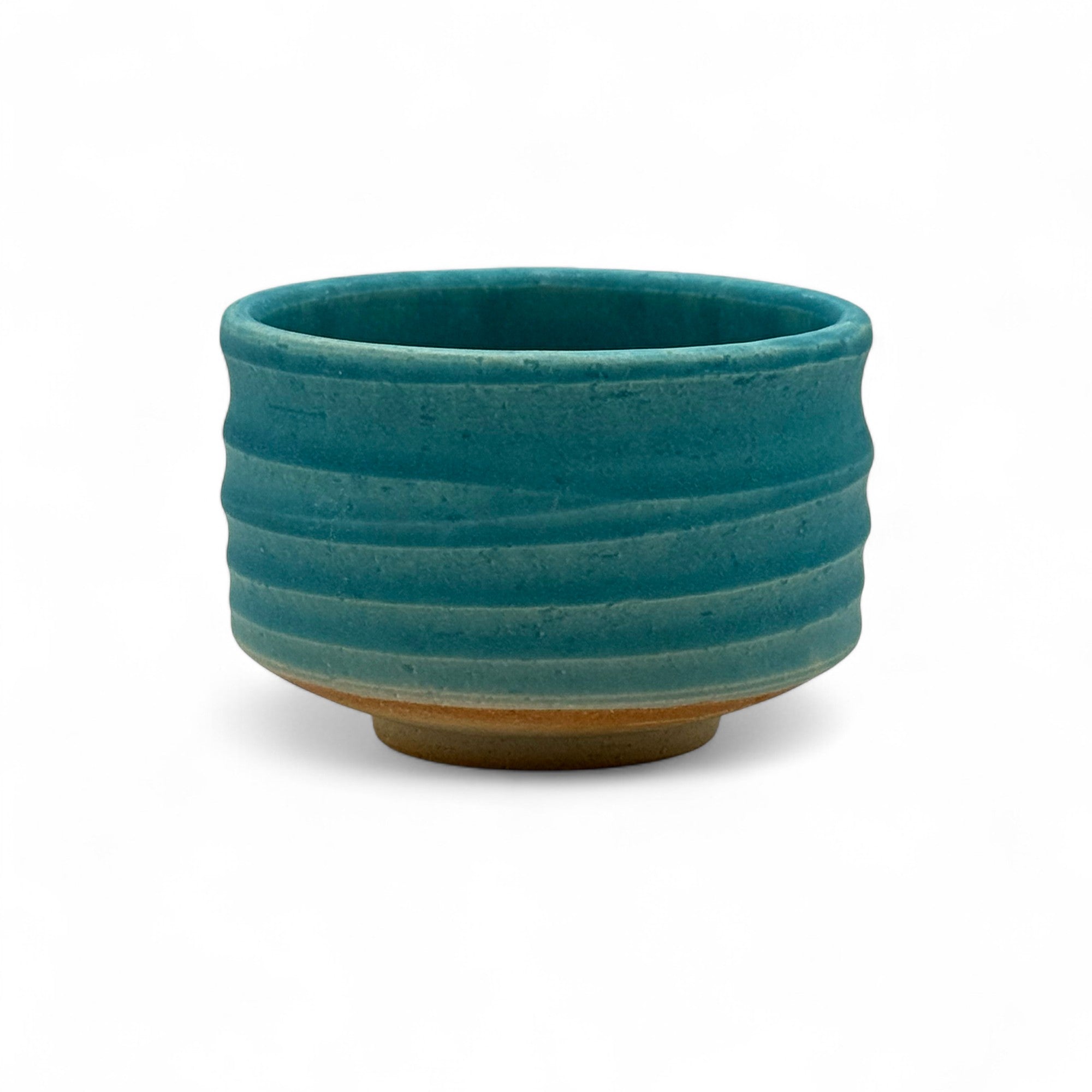 Toruko Namako Blue Mino-yaki Chawan - Japanese Matcha Bowl