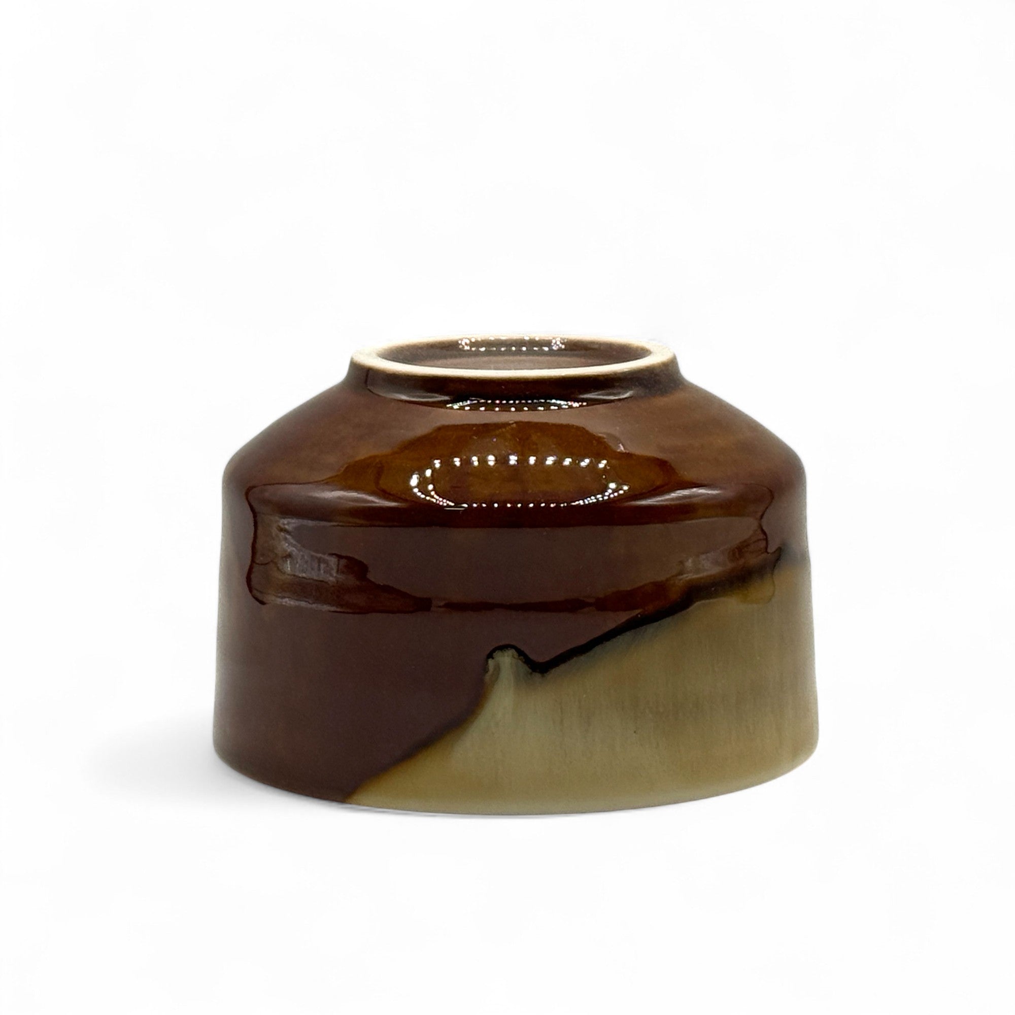Chabyaku Brown Glaze Mino-yaki Chawan - Japanese Matcha Bowl