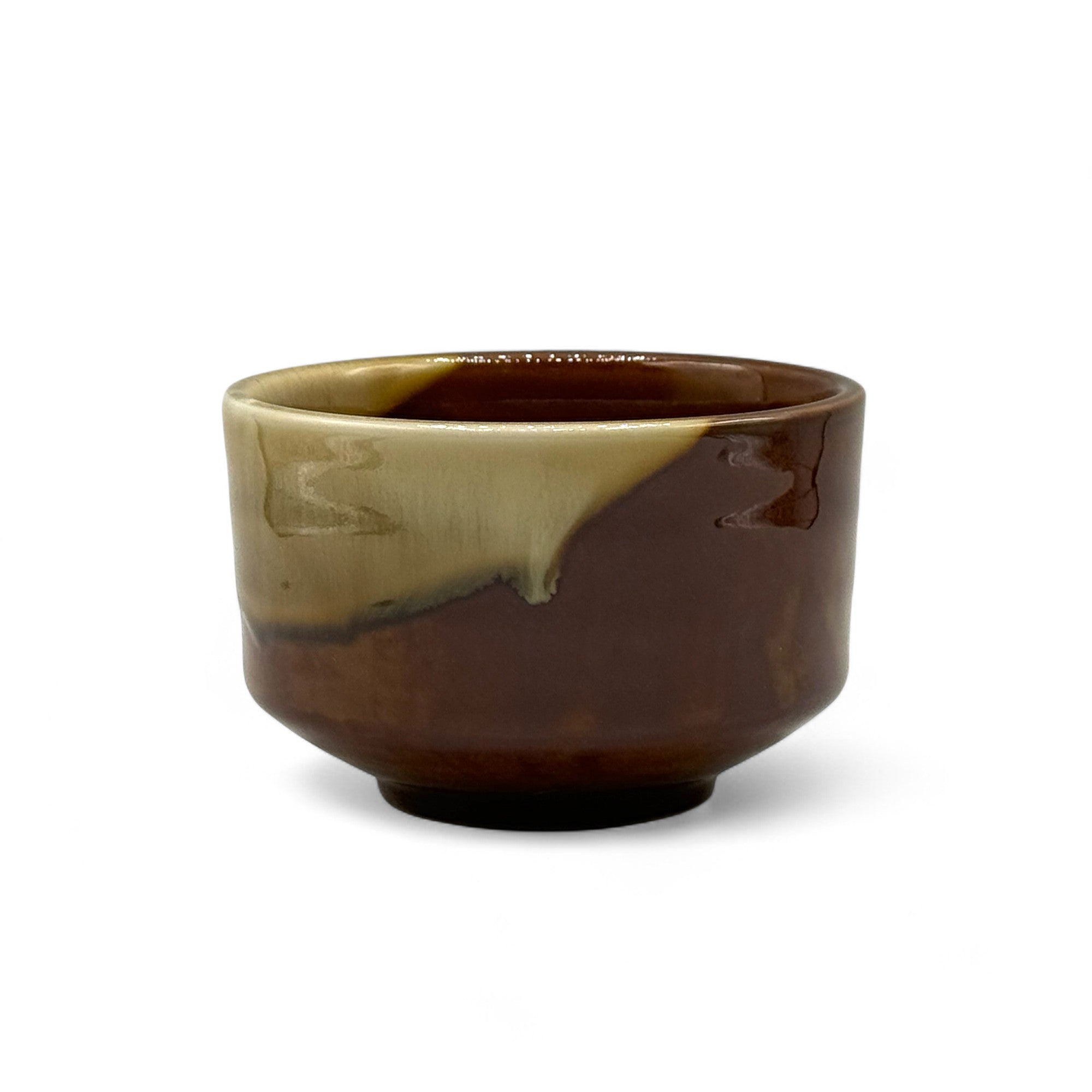 Chabyaku Brown Glaze Mino-yaki Chawan - Japanese Matcha Bowl