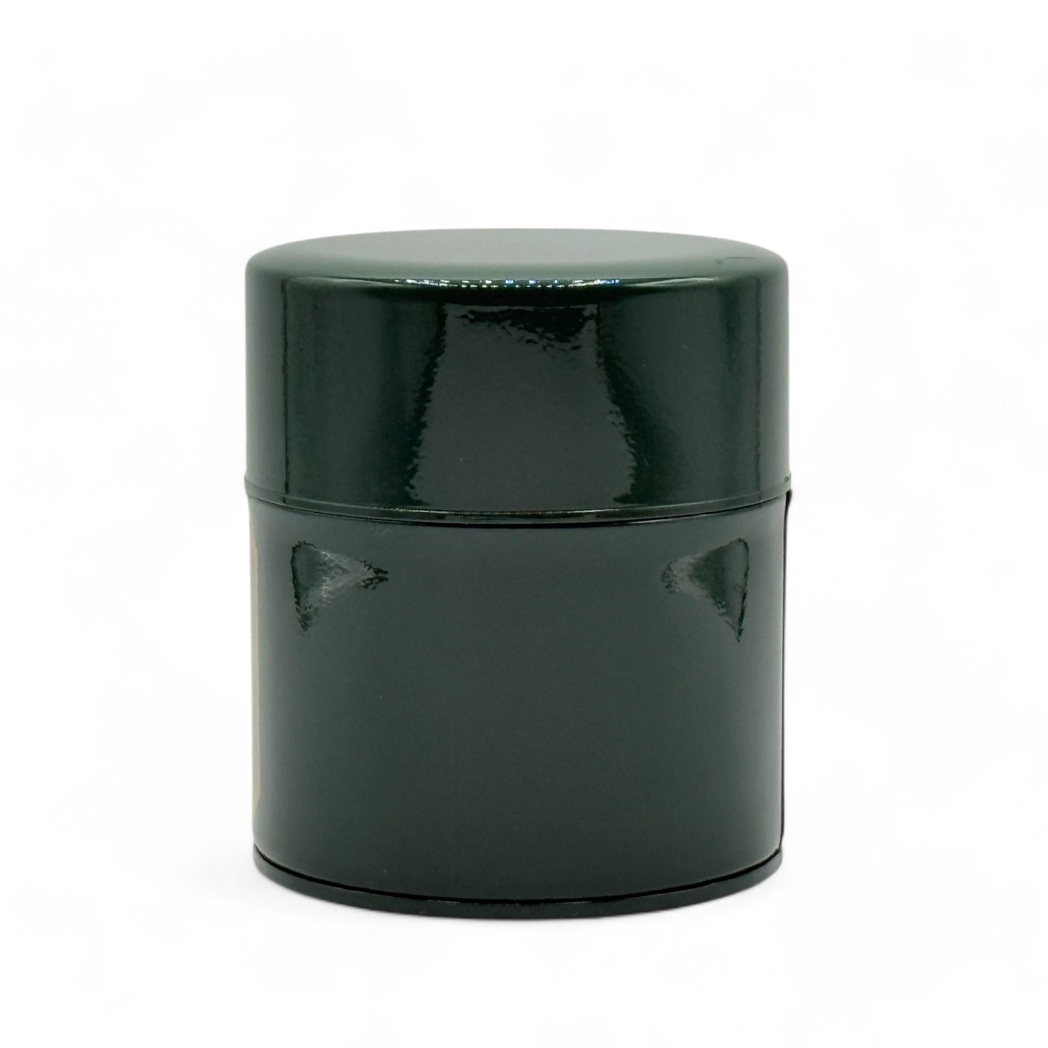 Green Matcha Tin Container With Mesh Sifter and Scoop - Japanese Matcha Canister