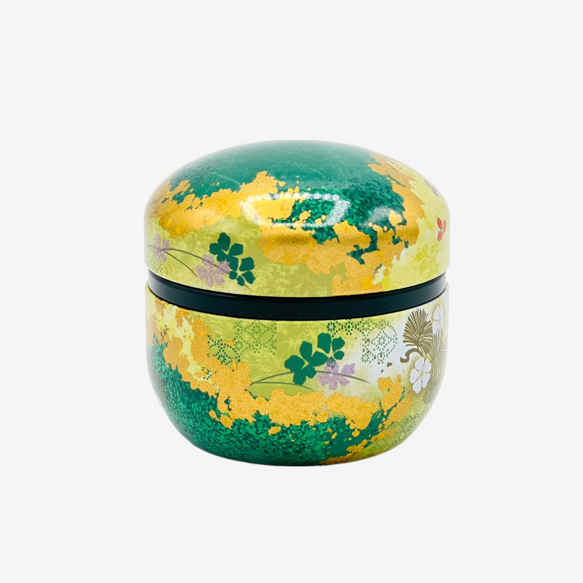 Spring Hana Blossom Metal Tea Canister - Japanese Chazutsu Teaware Inoue Tea