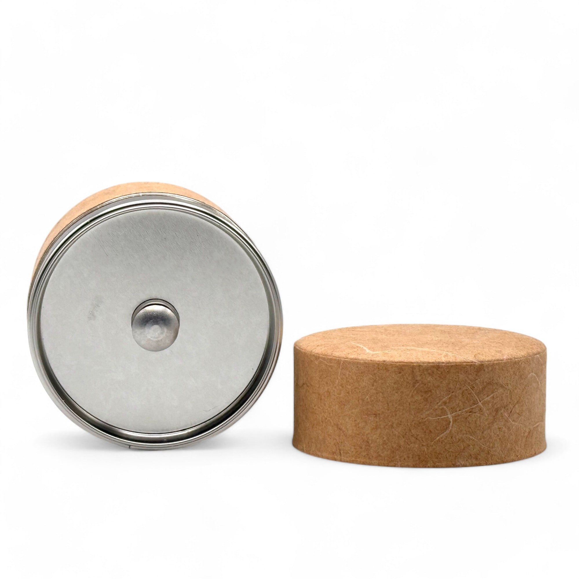 Mikan Orange Washi Paper Wrapped Tea Canister (S) - Japanese Chazutsu