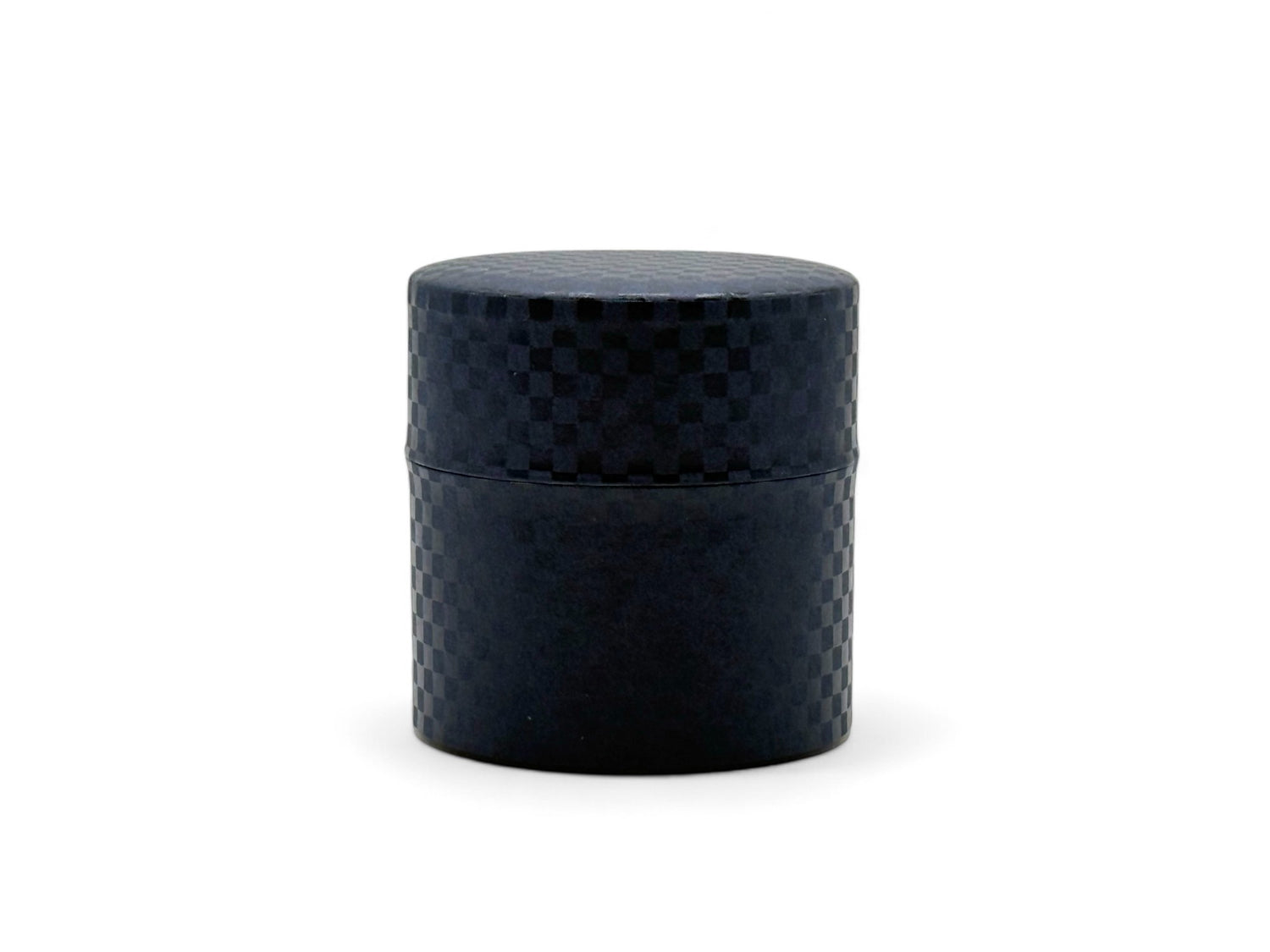 Ichimatsu Checkered Blue Washi Paper Wrapped Tea Canister (S) - Japanese Chazutsu