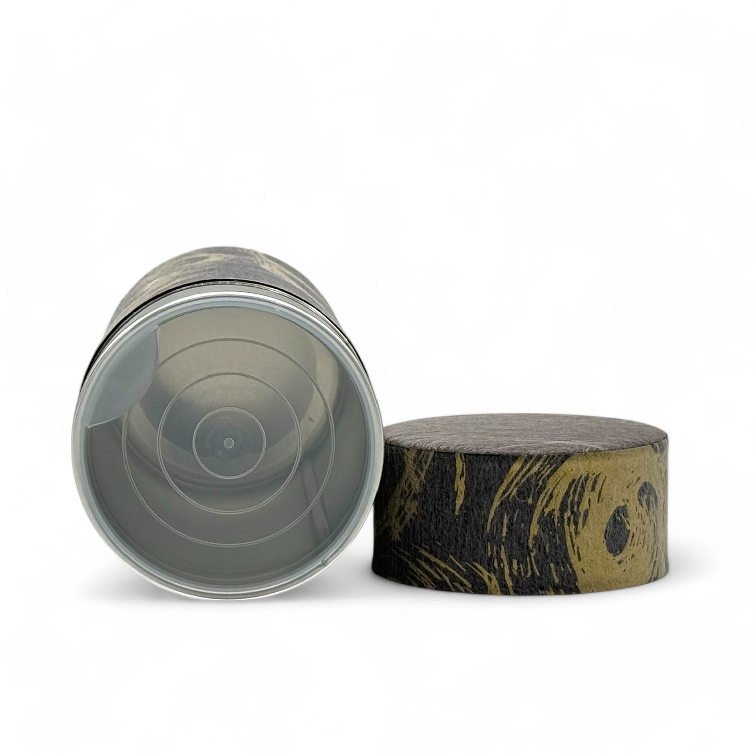 Okumura Seikan Nankyo Black Gold Washi Paper Wrapped Tea Canister (L) - Japanese Chazutsu