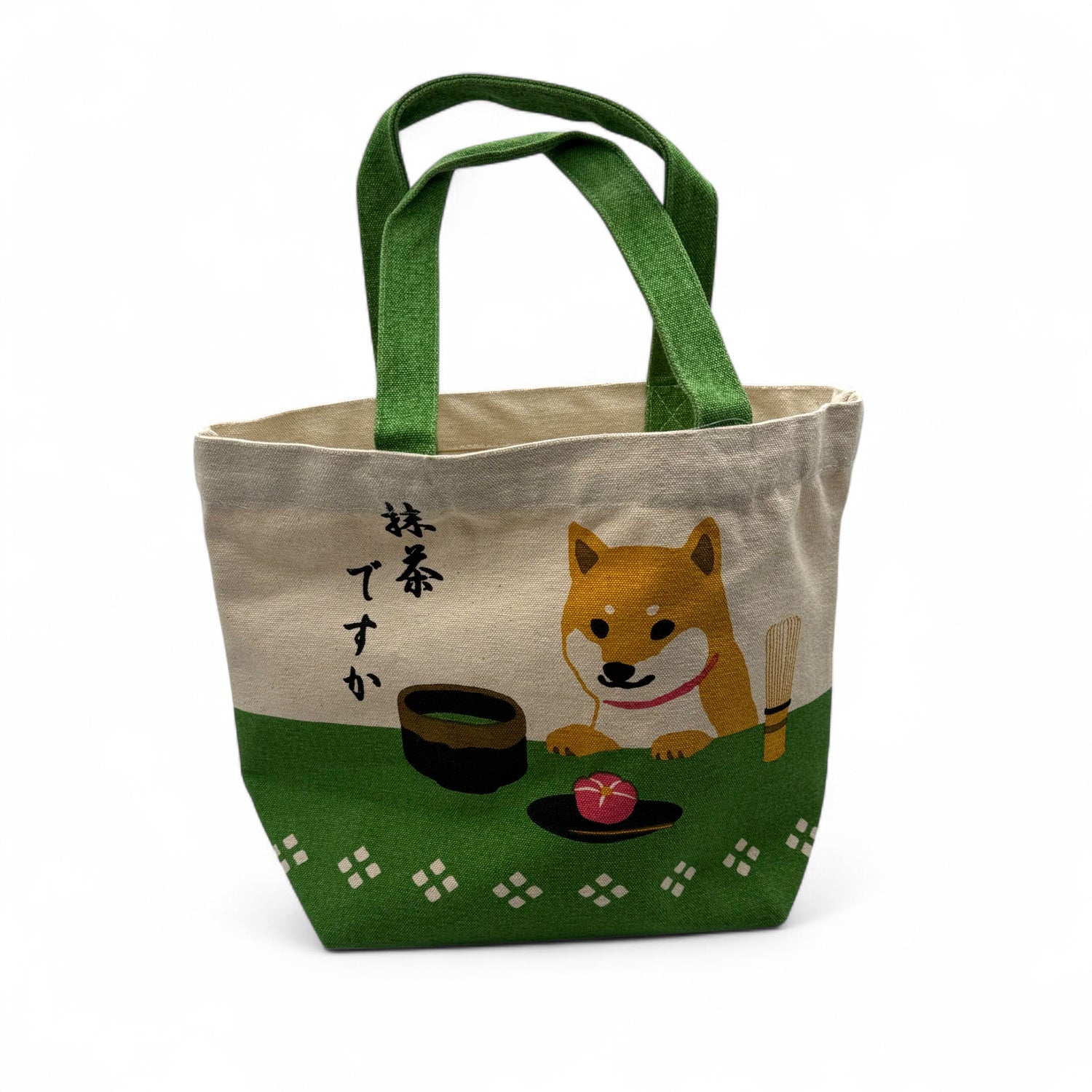 Tote Bag Ivory Shiba Dog Pocket Dog