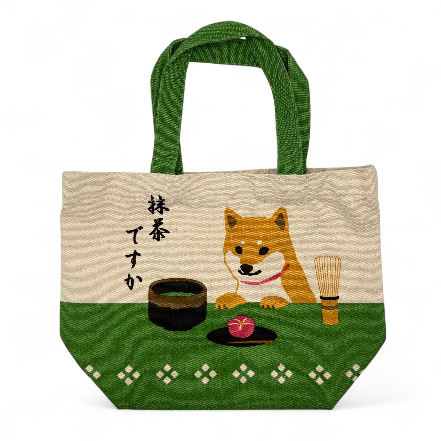 Tote Bag Ivory Shiba Dog Pocket Dog