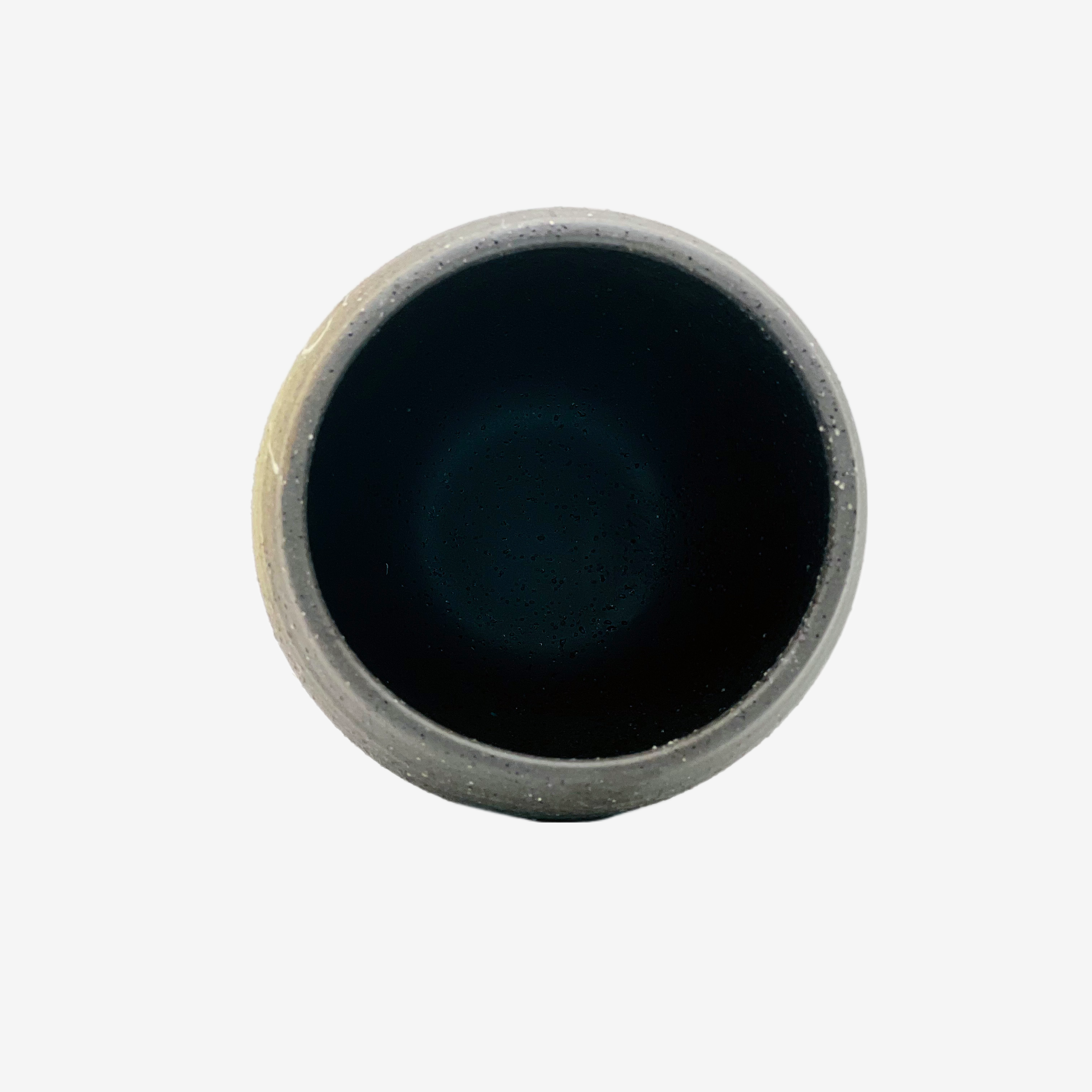 Ishin Iga Black Yunomi - Japanese Teacup Teaware Inoue Tea