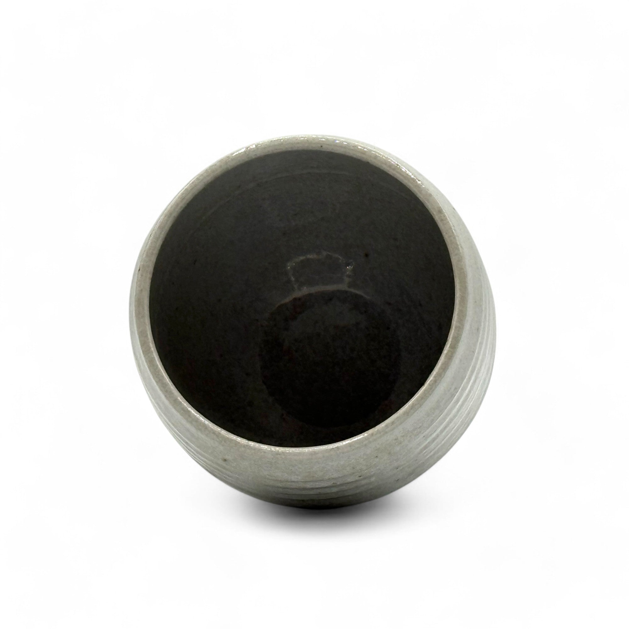 Ishin Mountain Gray Mino-yaki Yunomi - Japanese Teacup