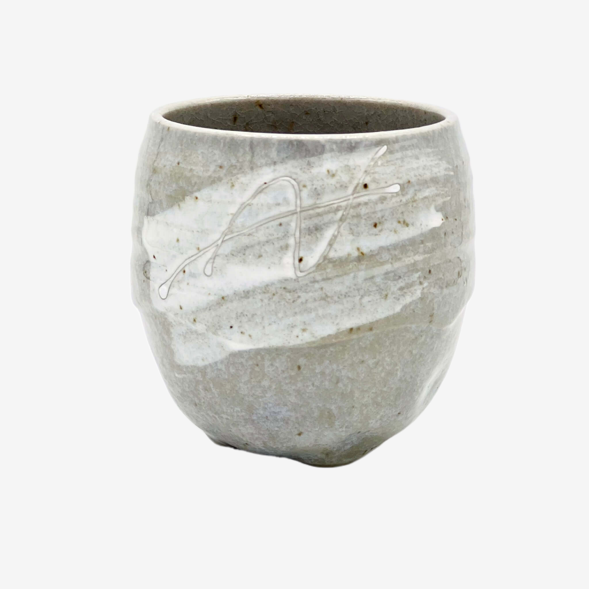 Ishin Mountain Gray Yunomi - Japanese Teacup Teaware Inoue Tea