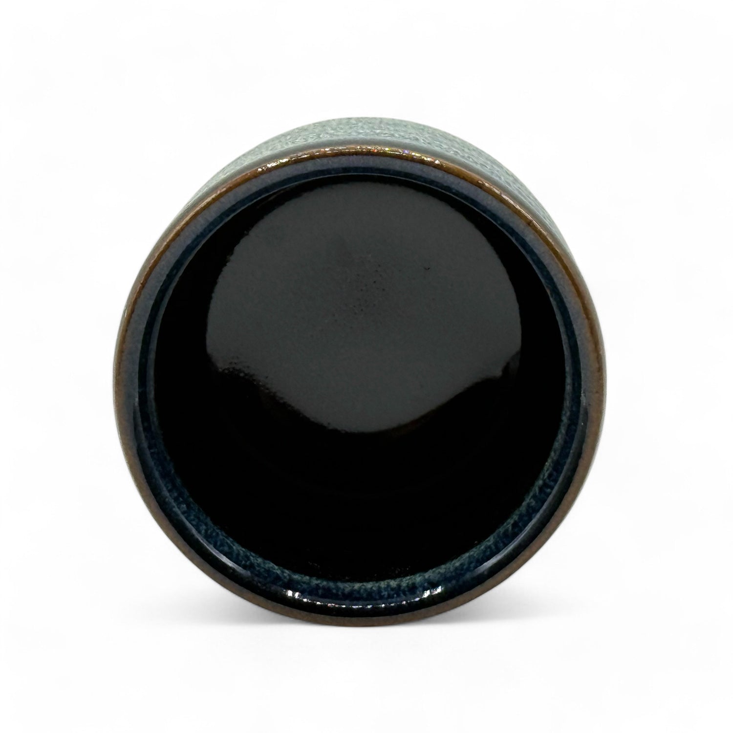 Namako Coral Blue Mino-yaki Yunomi - Japanese Teacup