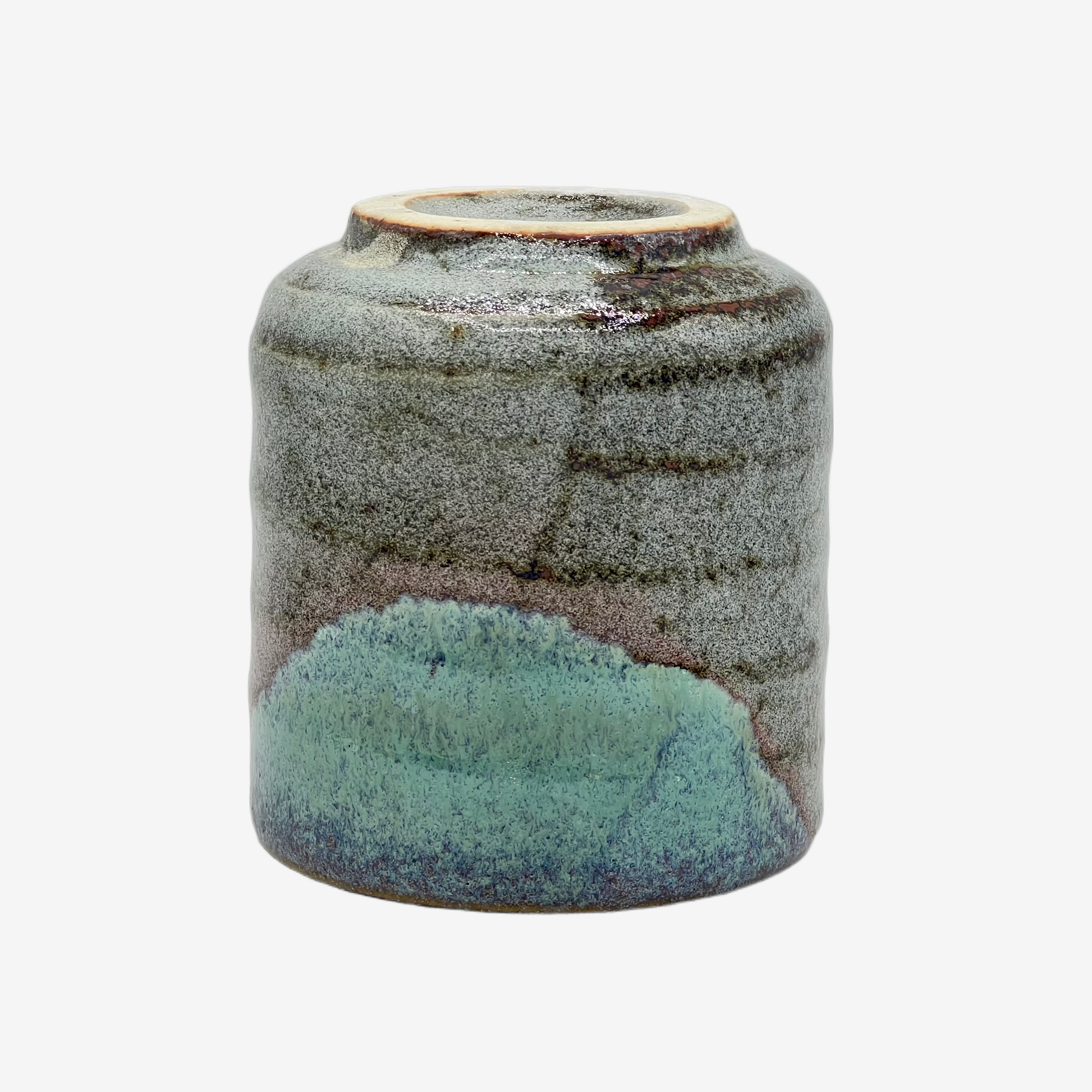 Aoshino Mountain Green Yunomi - Japanese Teacup Teaware Inoue Tea