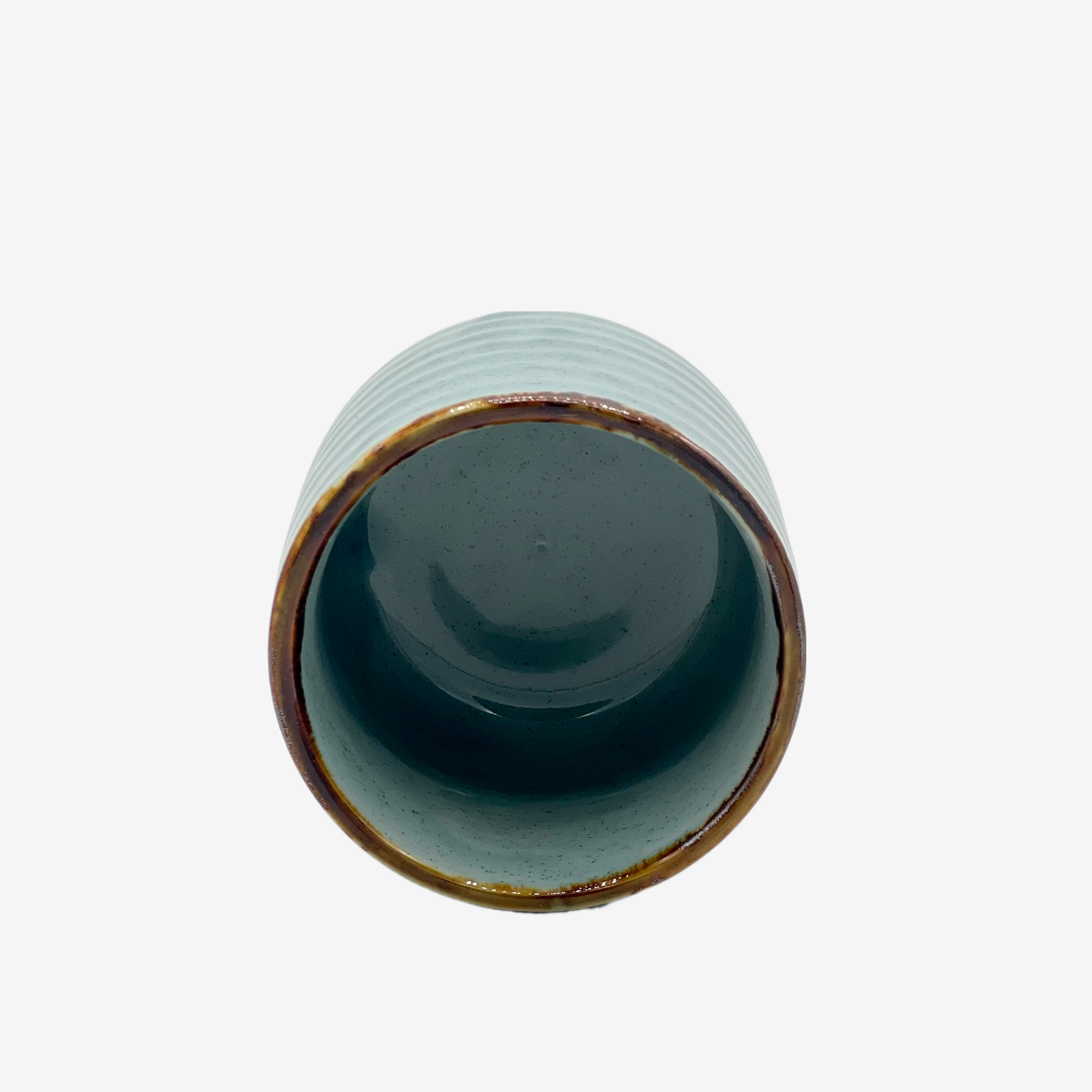 Shibusa Blue Yunomi - Japanese Teacup Teaware Inoue Tea