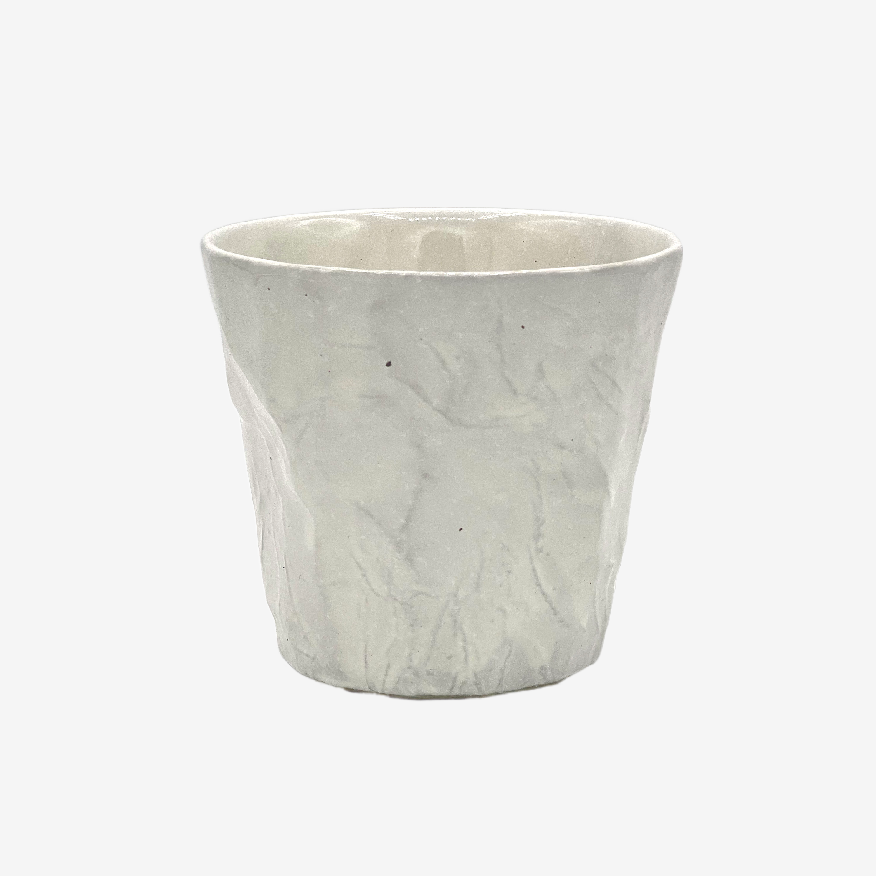Kohiki Rock White Yunomi - Japanese Teacup Teaware Inoue Tea
