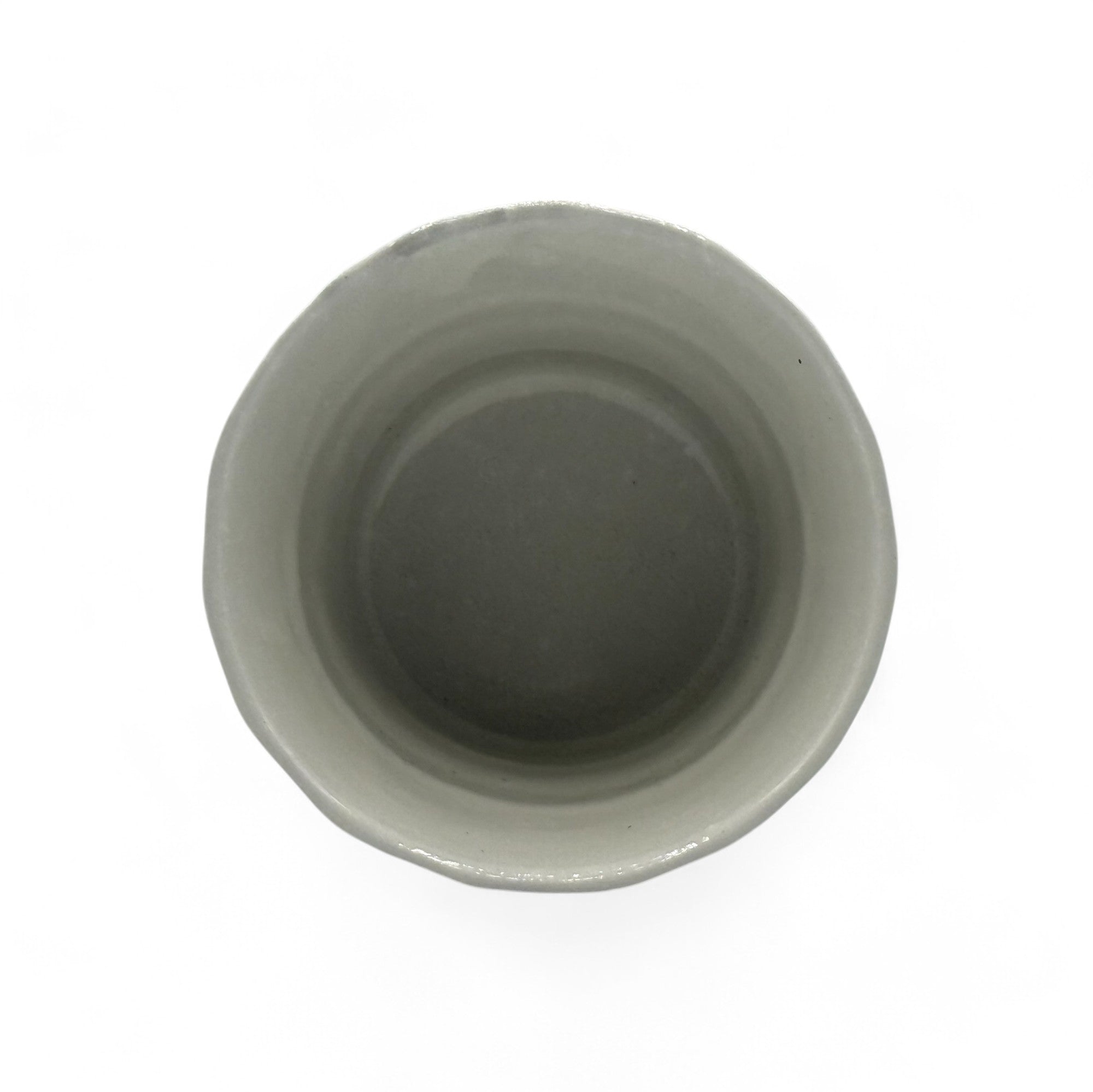 Kohiki Rock White Mino-yaki Yunomi - Japanese Teacup