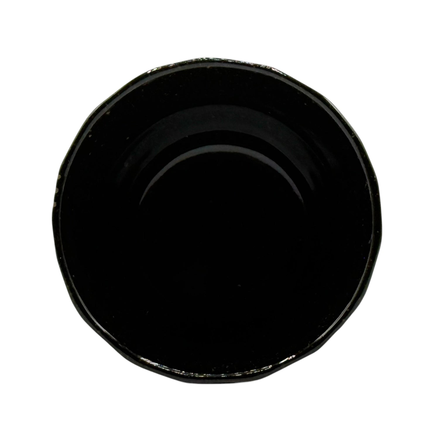 Kuro Rock Black Mino-yaki Yunomi - Japanese Teacup