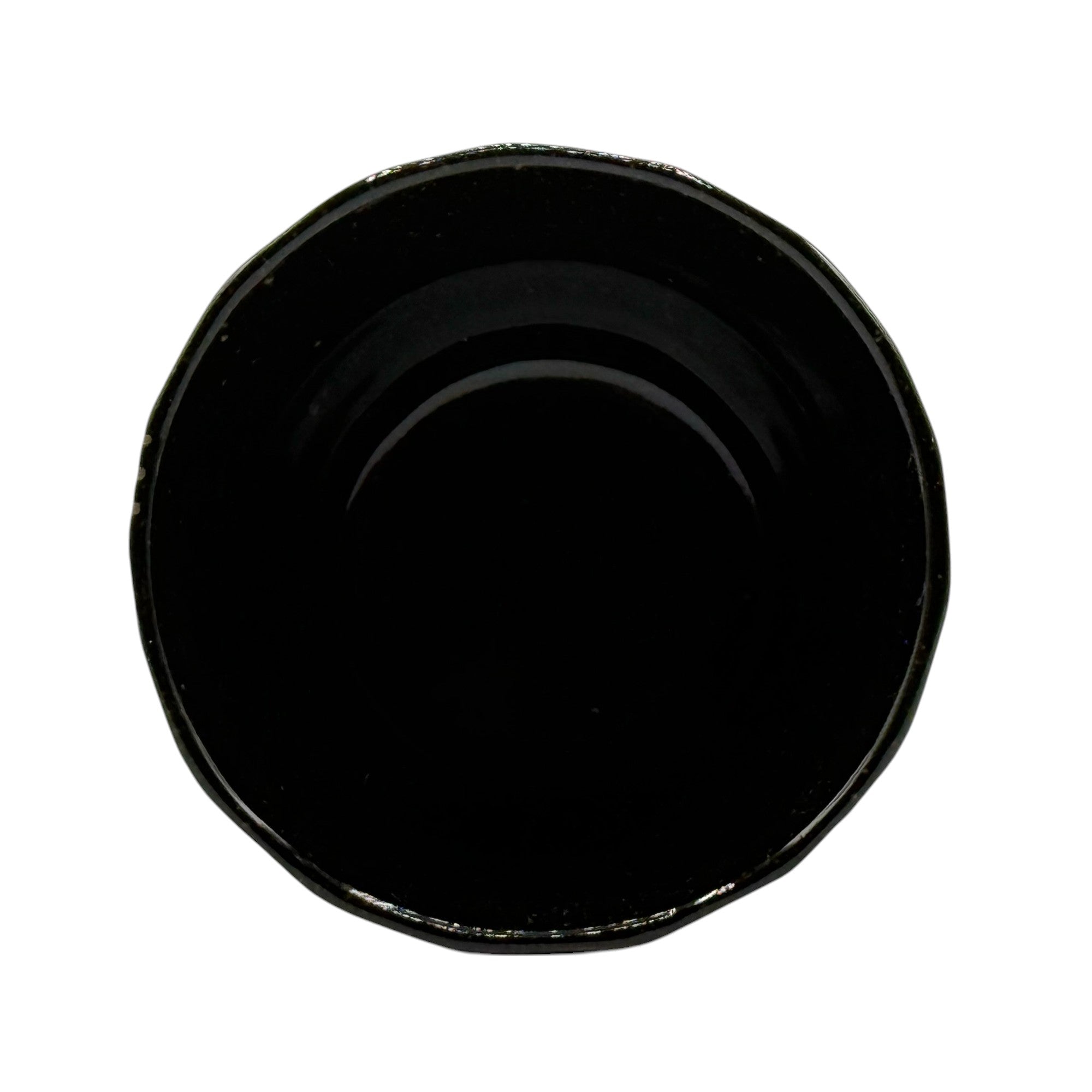 Kuro Rock Black Mino-yaki Yunomi - Japanese Teacup