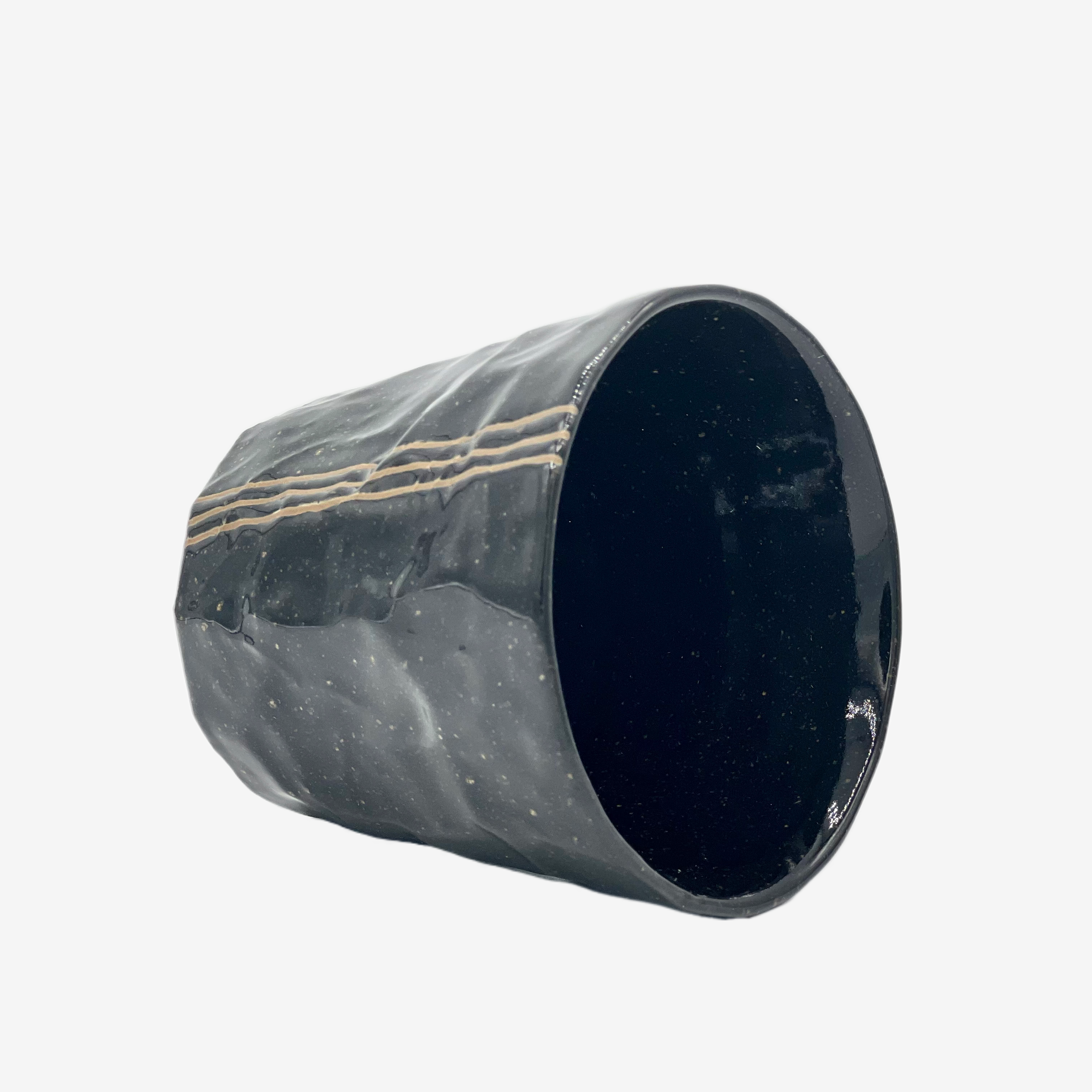 Kuro Rock Black Teacup Teaware Inoue Tea