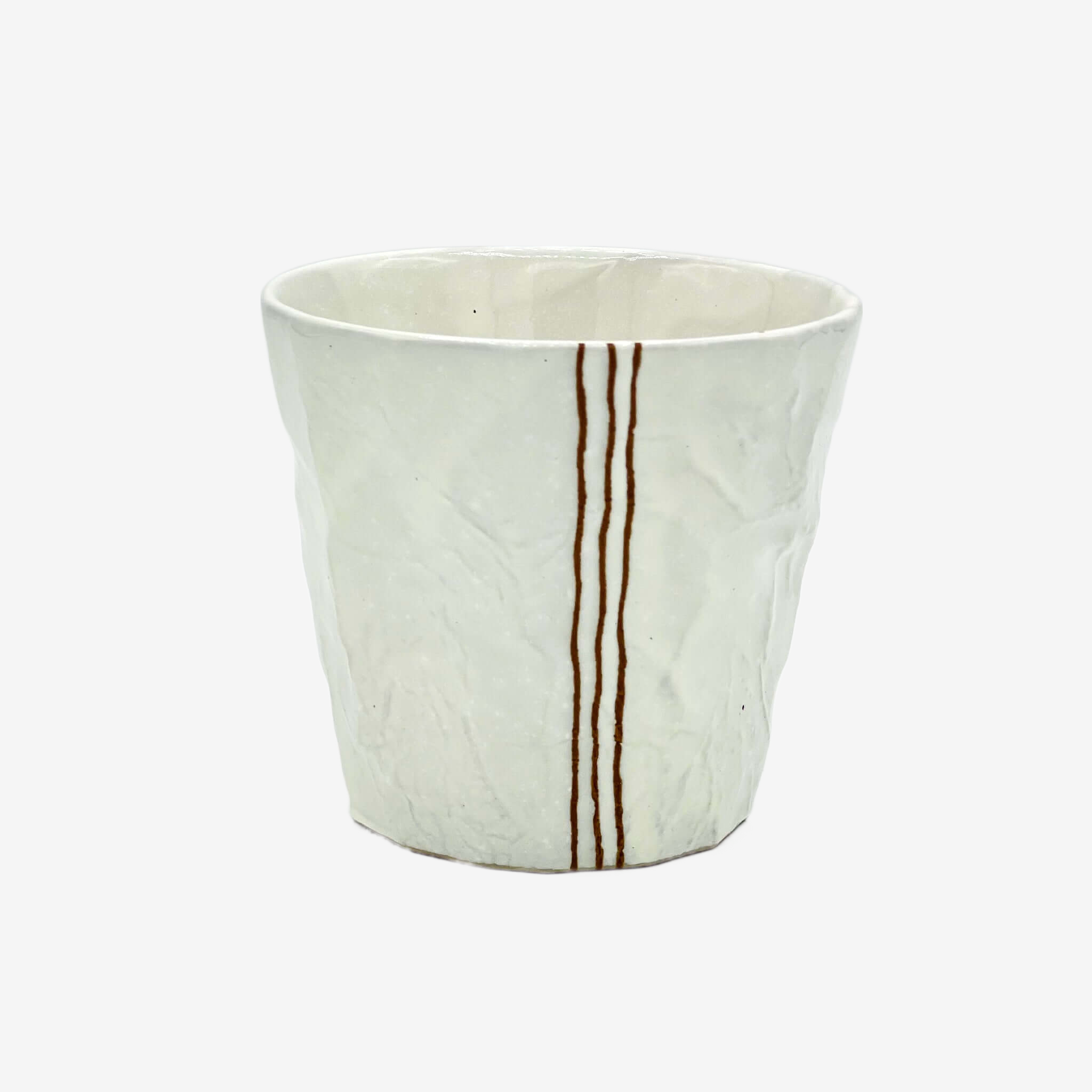 Shiro Rock White Yunomi - Japanese Teacup Teaware Inoue Tea