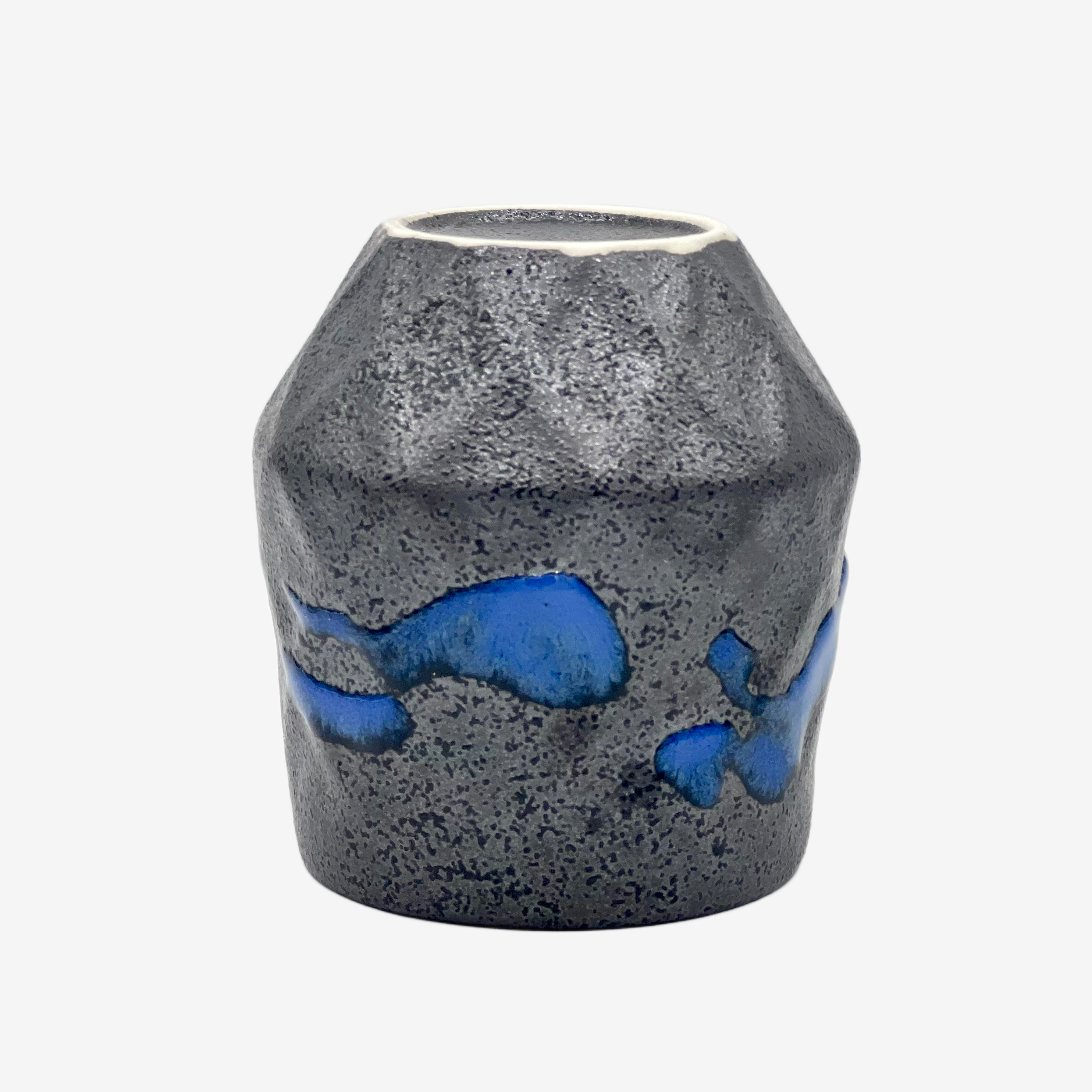 Kurobuki Ryusui Gray Blue Teacup Teaware Inoue Tea