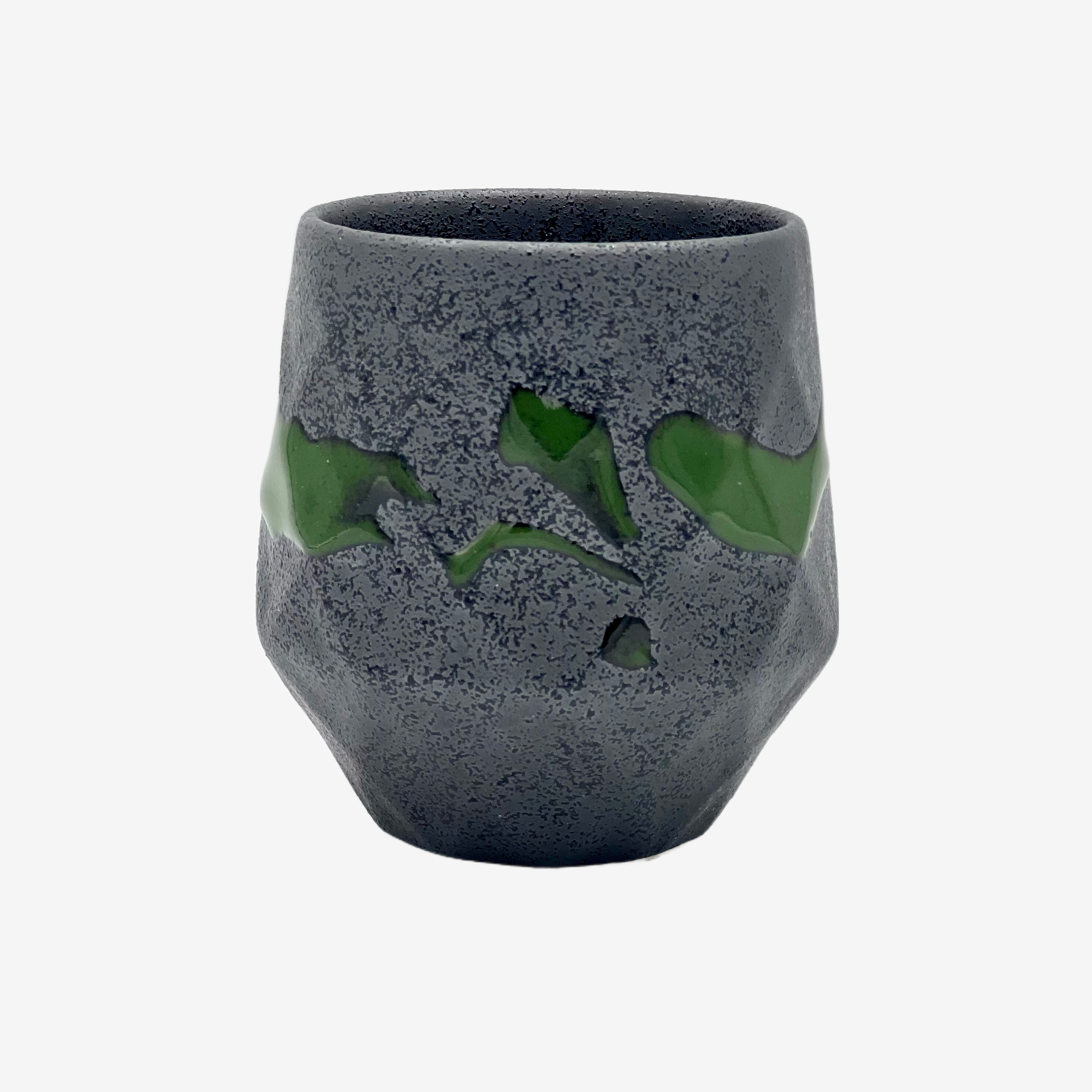 Kurobuki Ryusui Grey Green Teacup Teaware Inoue Tea