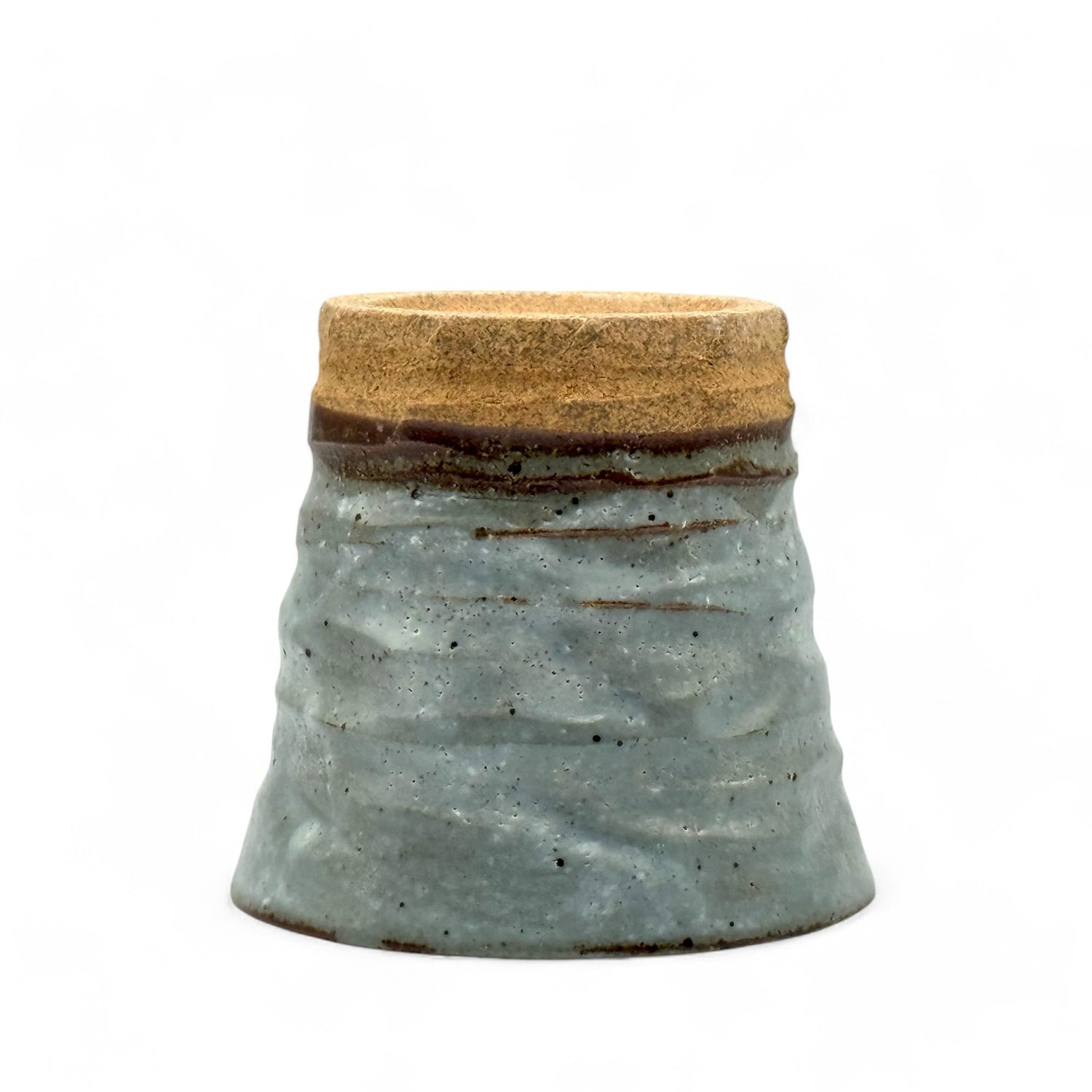 Kohiki Shiro Gray Mino-yaki Yunomi - Japanese Teacup