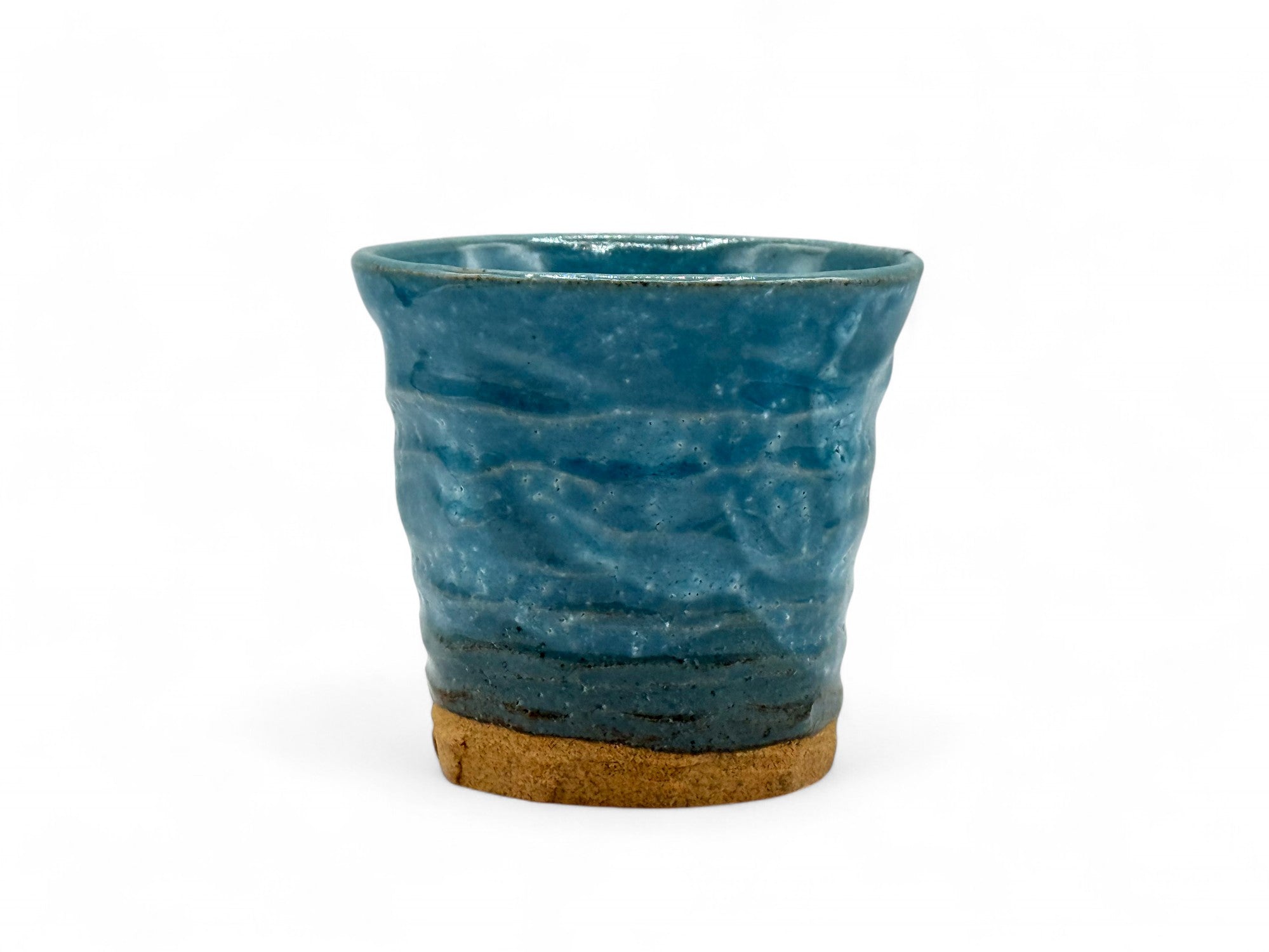 Kohiki Aoko Blue Mino-yaki Yunomi - Japanese Teacup