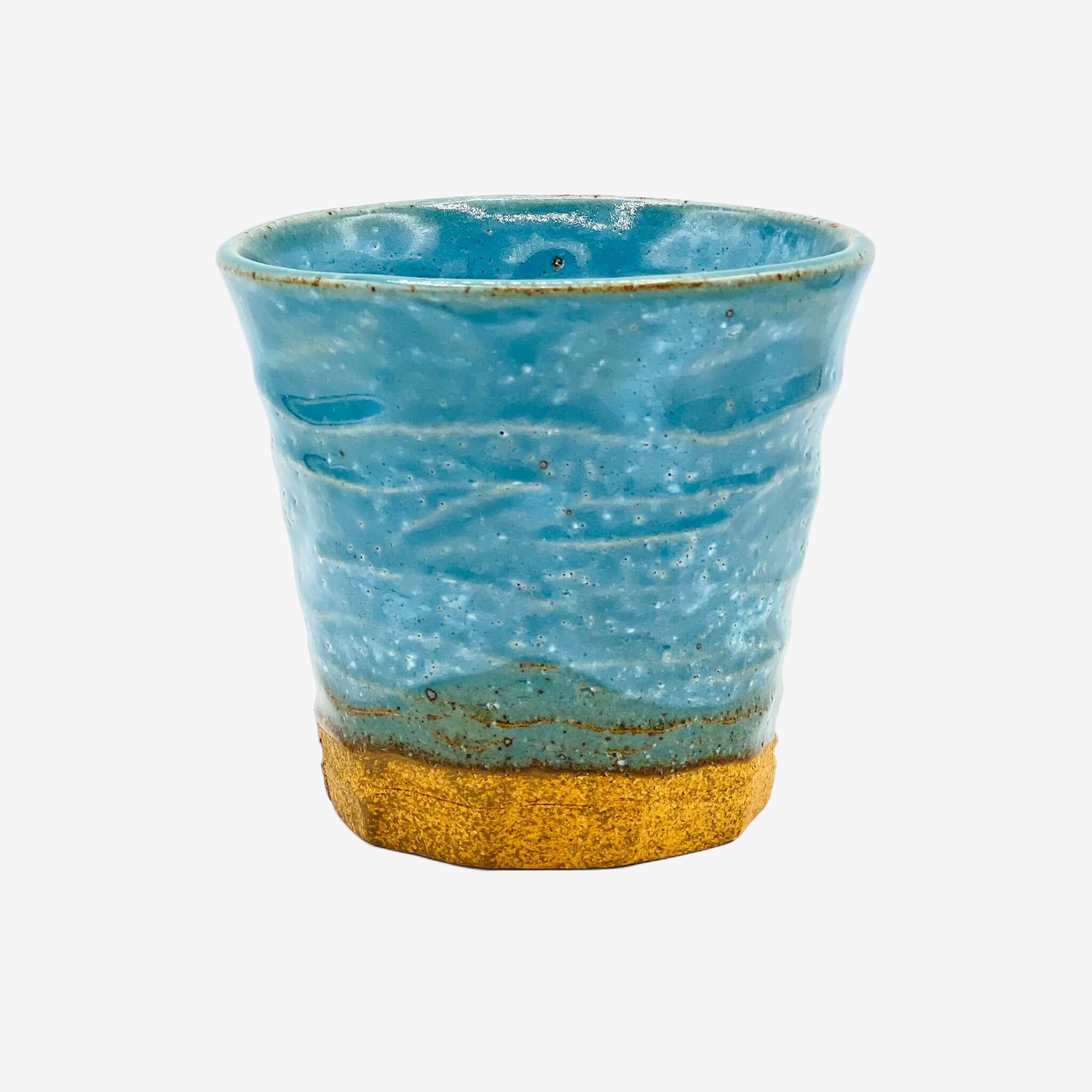 Kohiki Aoko Blue Yunomi - Japanese Teacup Teaware Inoue Tea