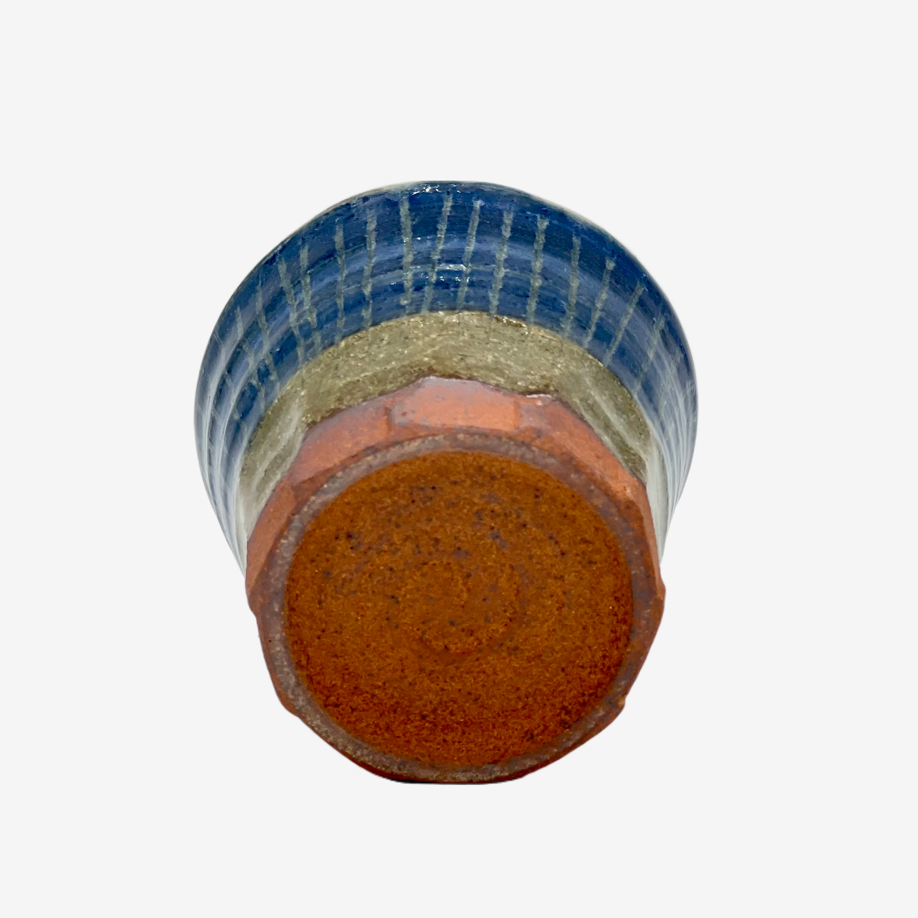 Tokusa Blue Yunomi - Japanese Teacup Teaware Inoue Tea