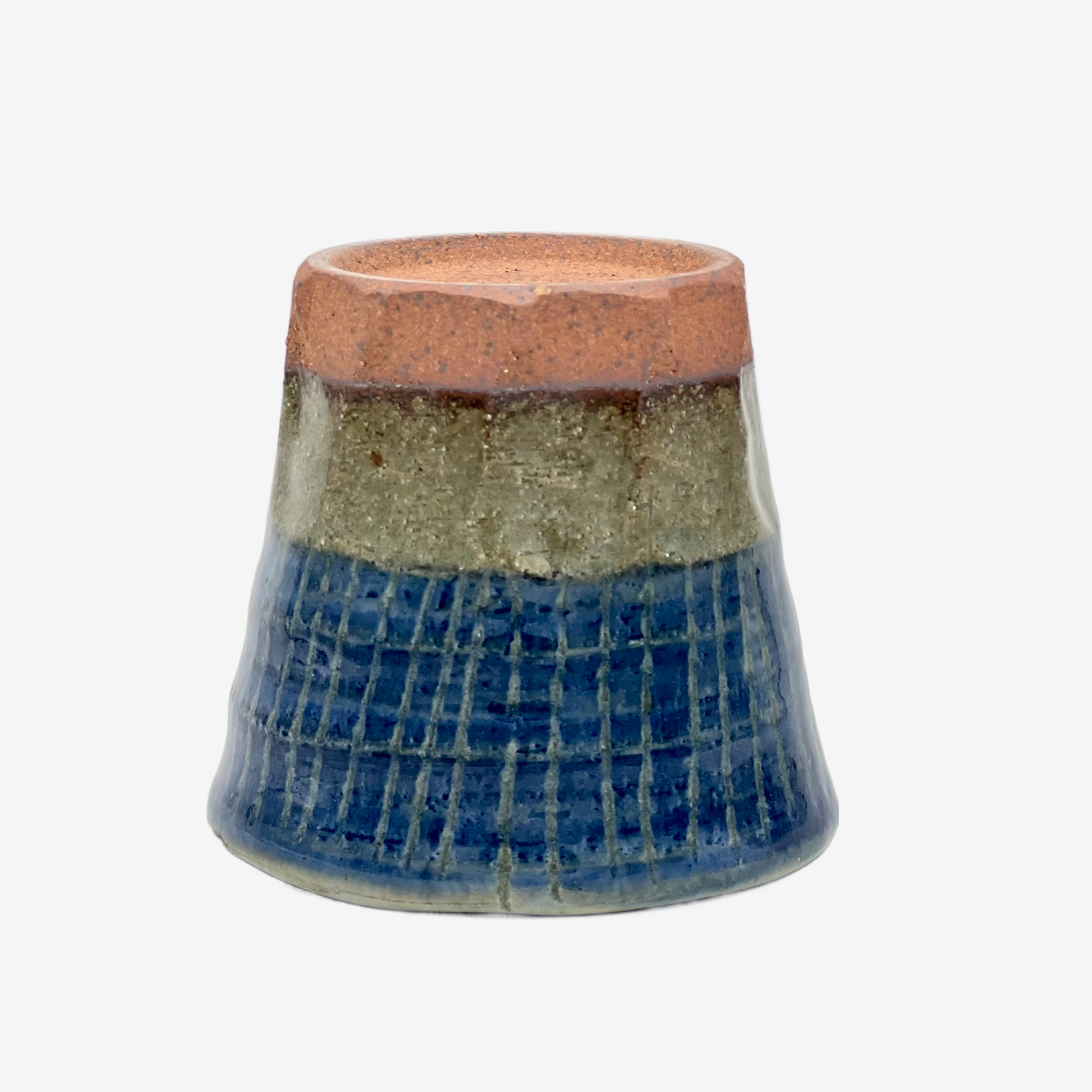 Tokusa Blue Yunomi - Japanese Teacup Teaware Inoue Tea
