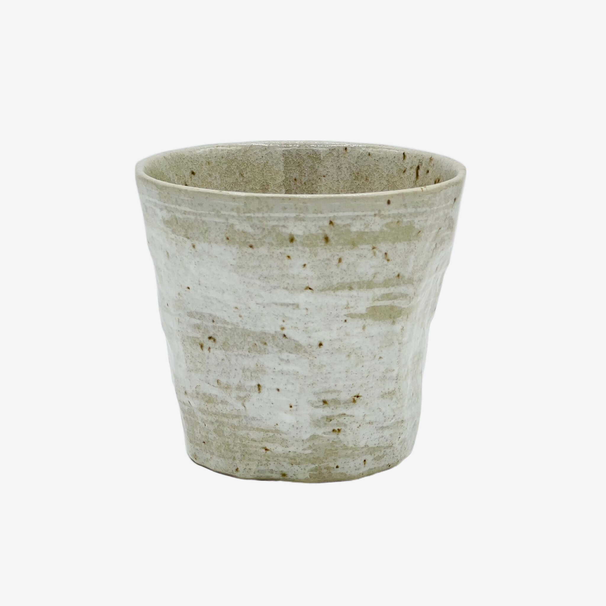 Shirohake White Yunomi - Japanese Teacup Teaware Inoue Tea