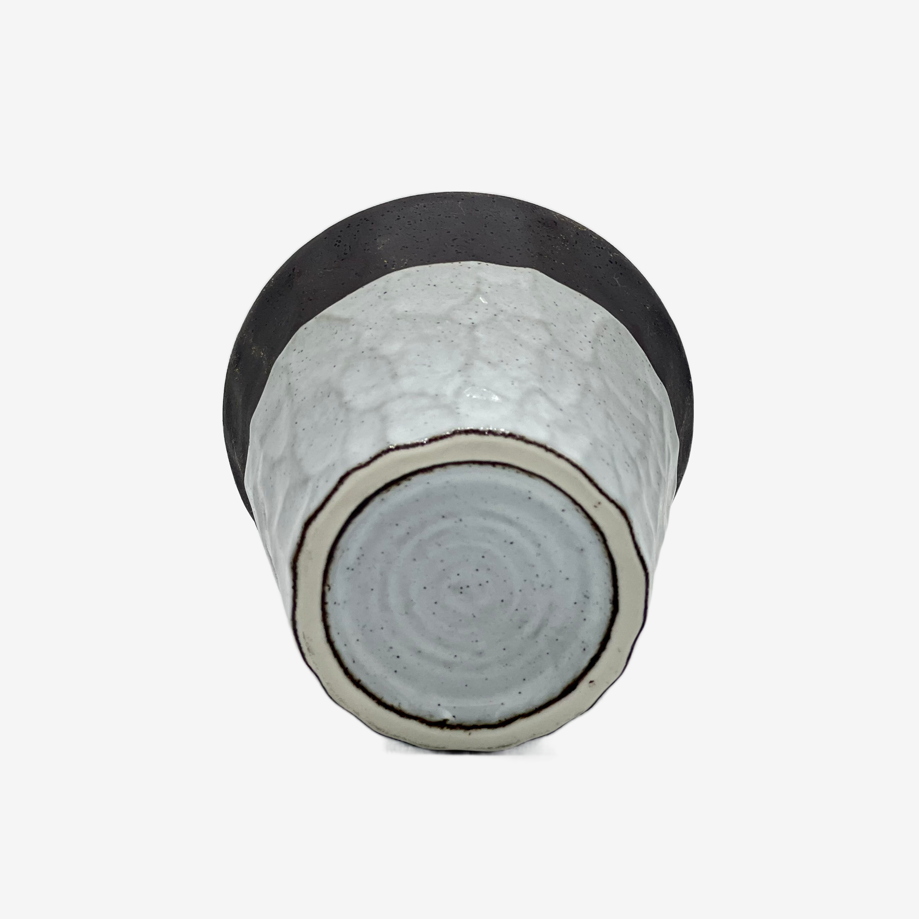 Nuriwake Gray Yunomi - Japanese Teacup Teaware Inoue Tea