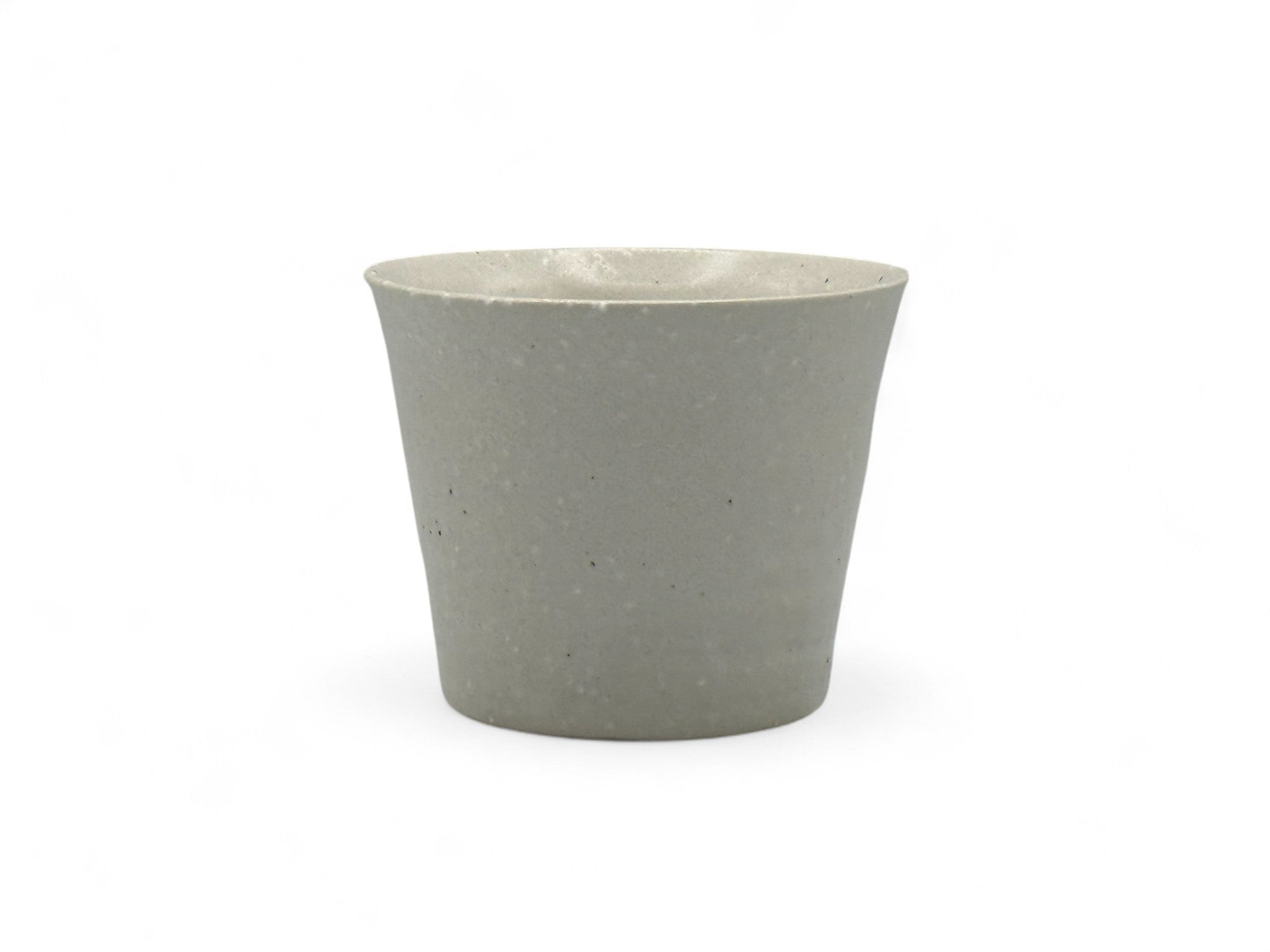 Shiro White Tesshin Mino-yaki Yunomi - Japanese Teacup