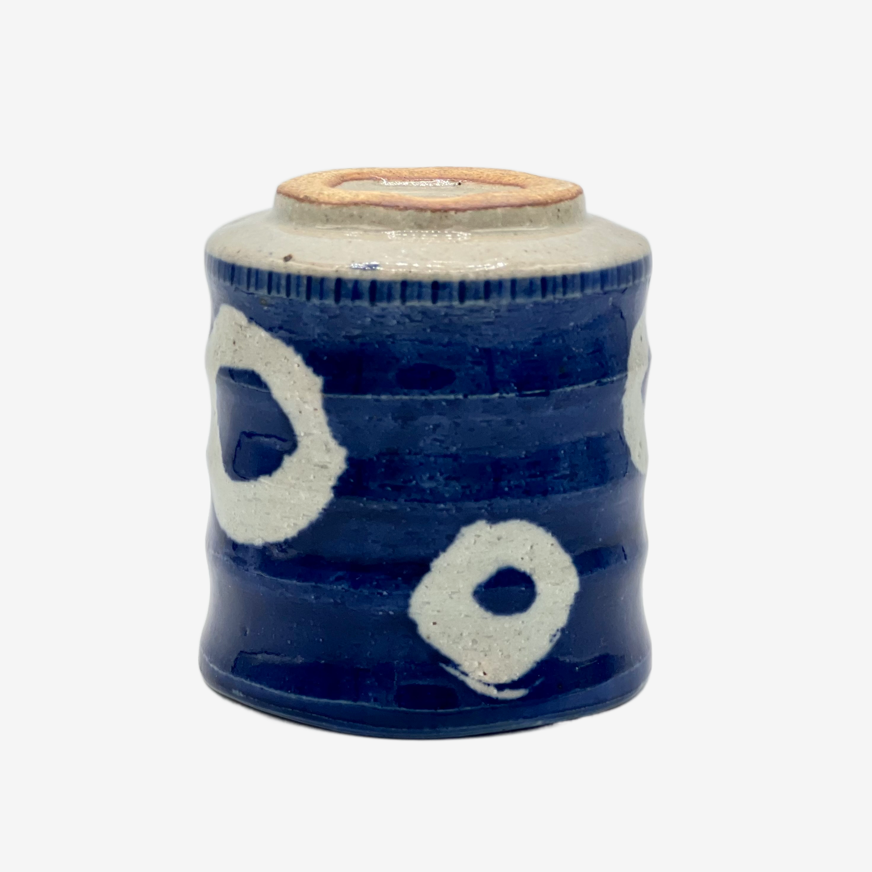 Marumon Blue Yunomi - Japanese Teacup Teaware Inoue Tea