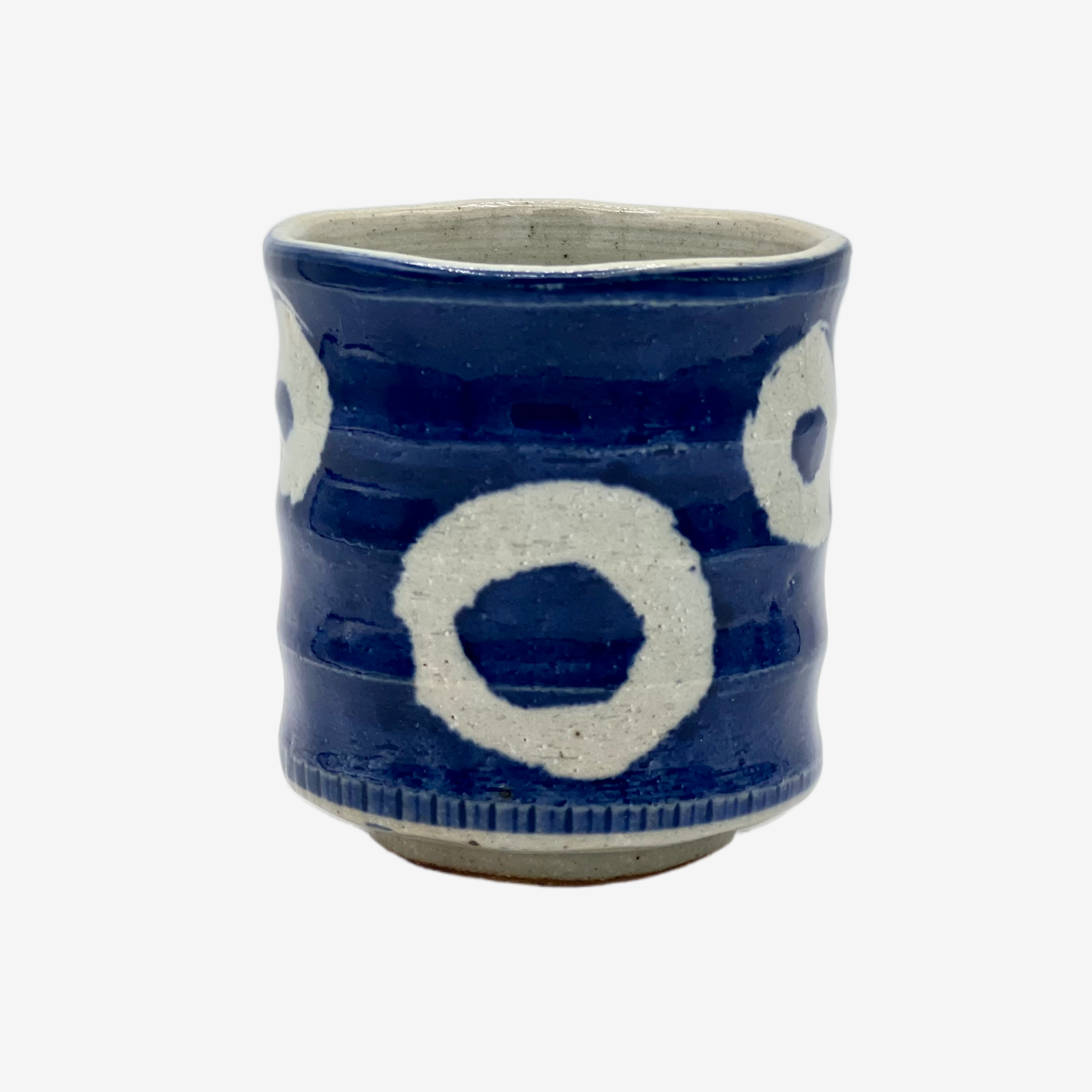 Marumon Blue Yunomi - Japanese Teacup Teaware Inoue Tea