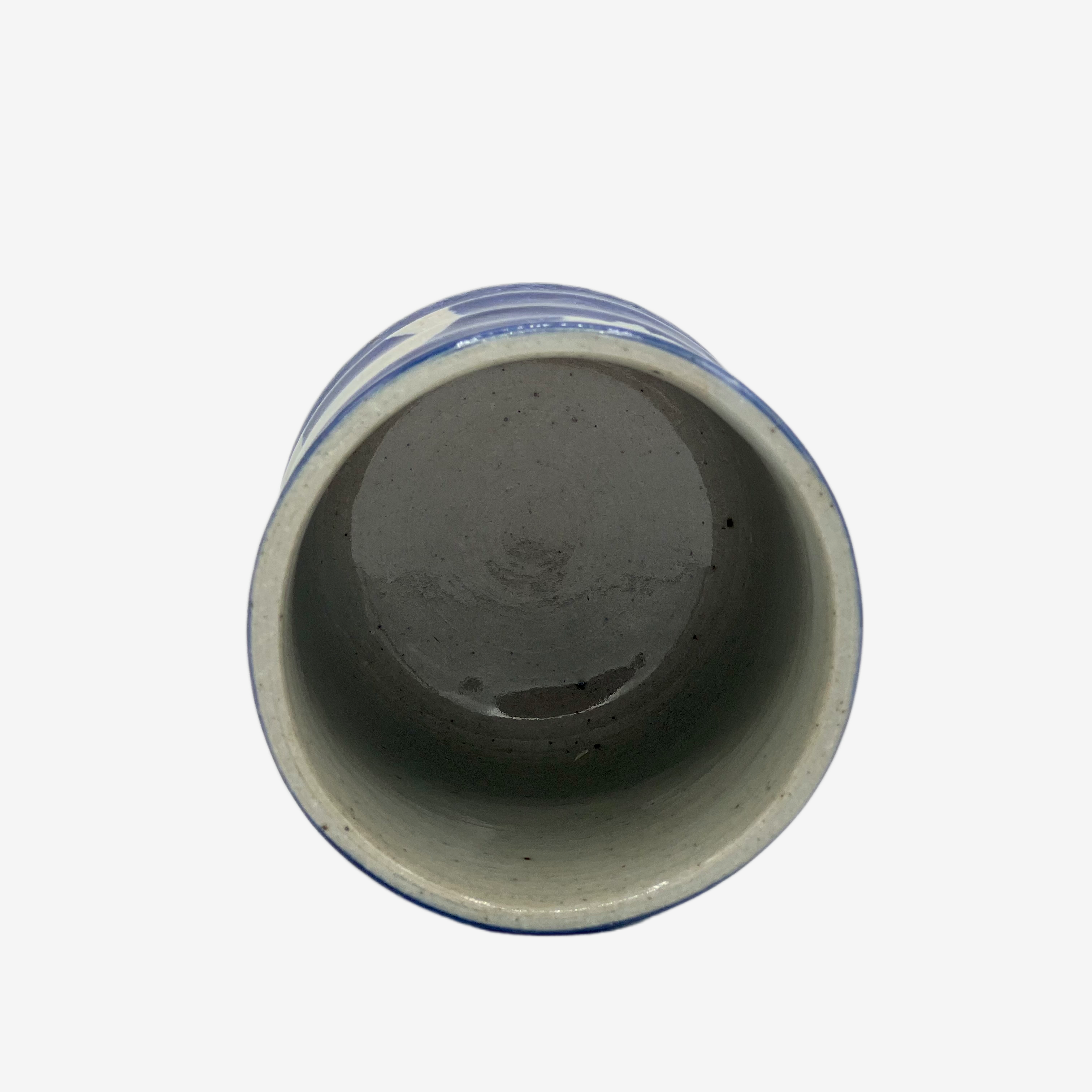 Marumon Blue Yunomi - Japanese Teacup Teaware Inoue Tea