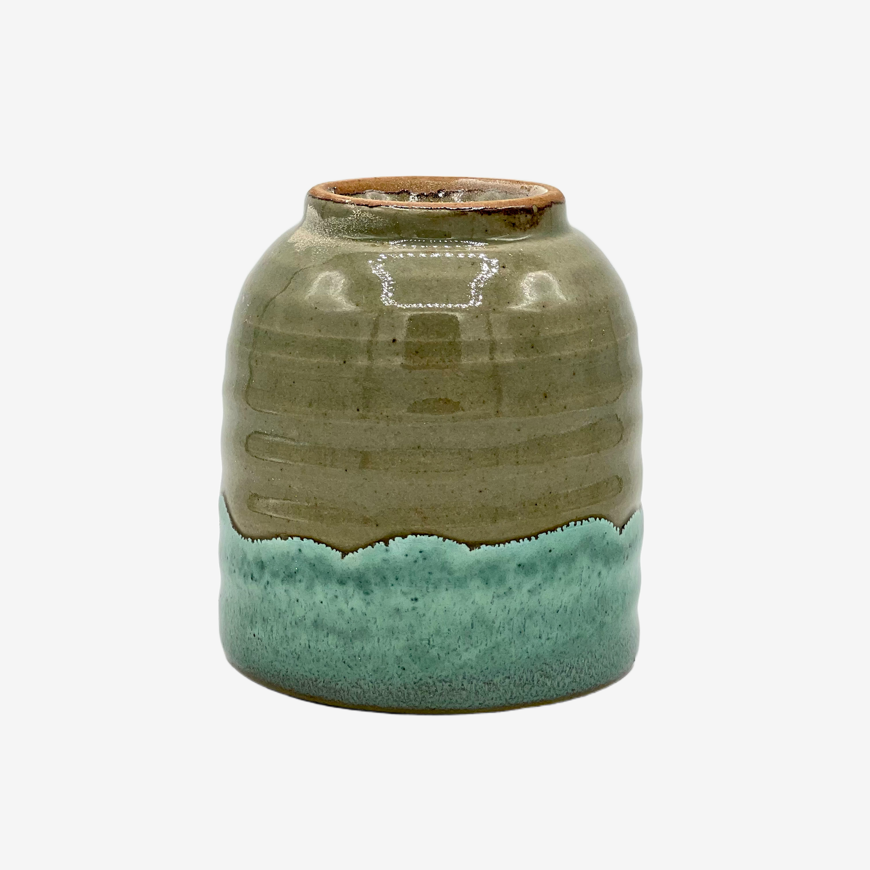 Kama-ryū Green Yunomi - Japanese Teacup Teaware Inoue Tea