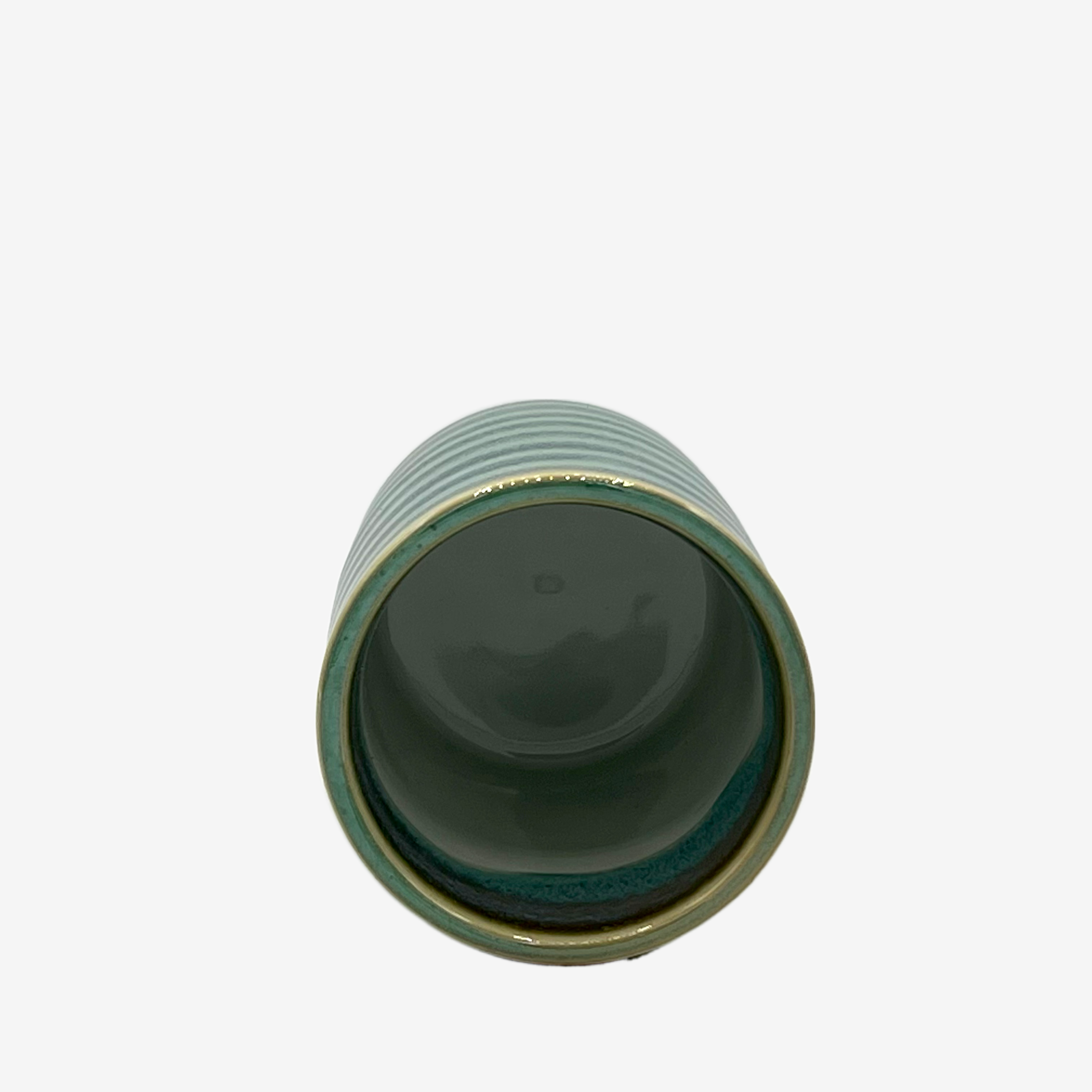 Hiwa Rokubei Green Yunomi - Japanese Teacup Teaware Inoue Tea