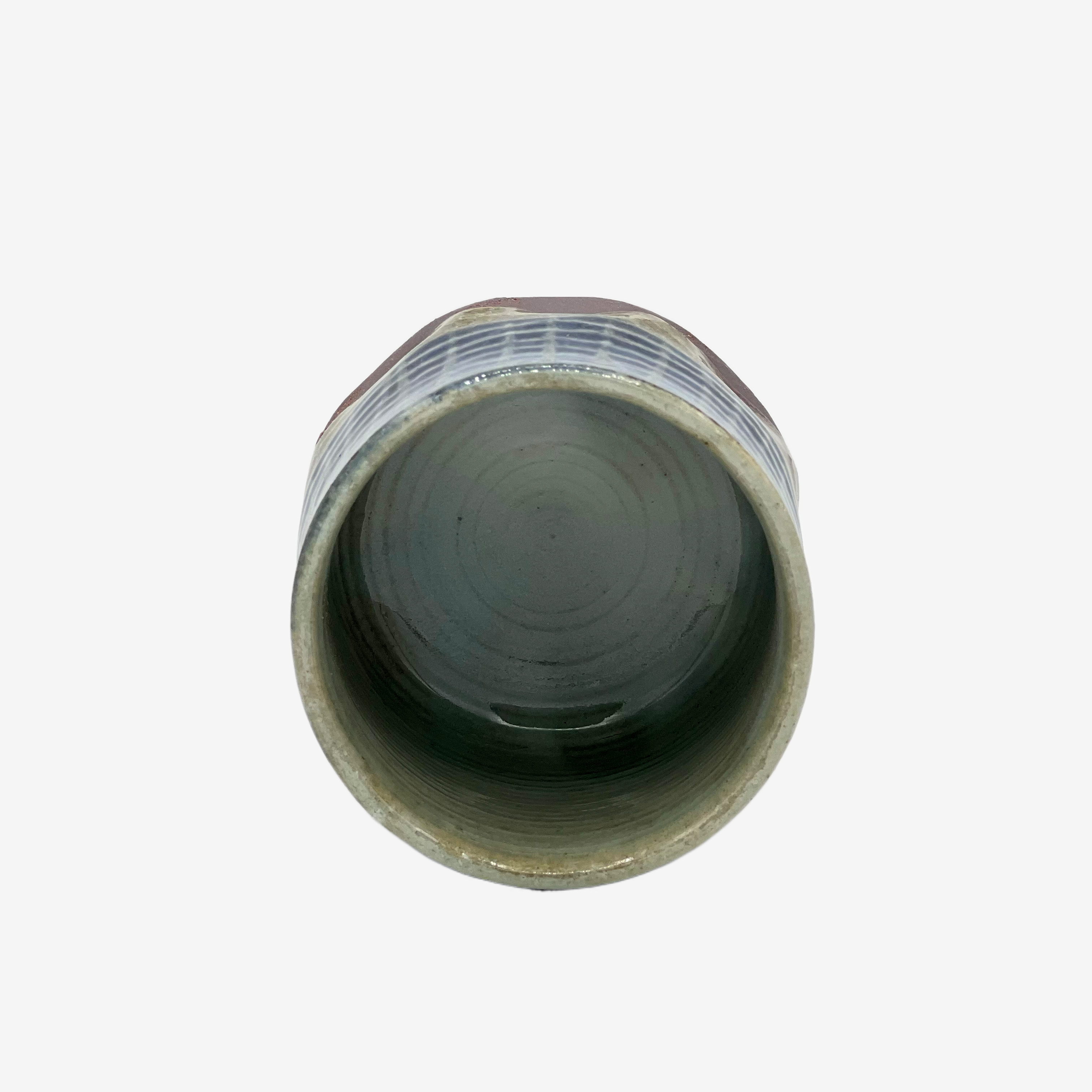 Ho Tokusa Blue Yunomi - Japanese Teacup Teaware Inoue Tea