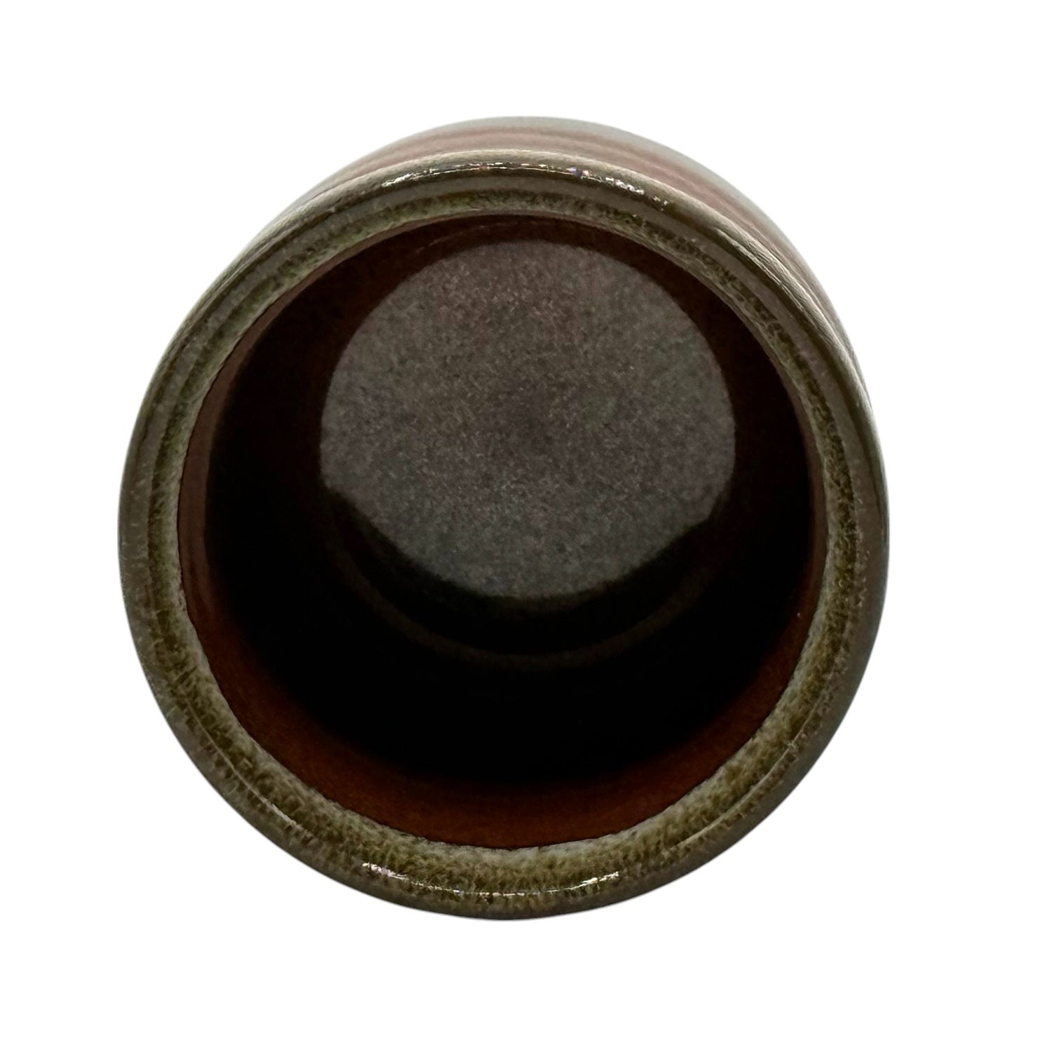 Tetsu Red Mino-yaki Yunomi - Japanese Teacup