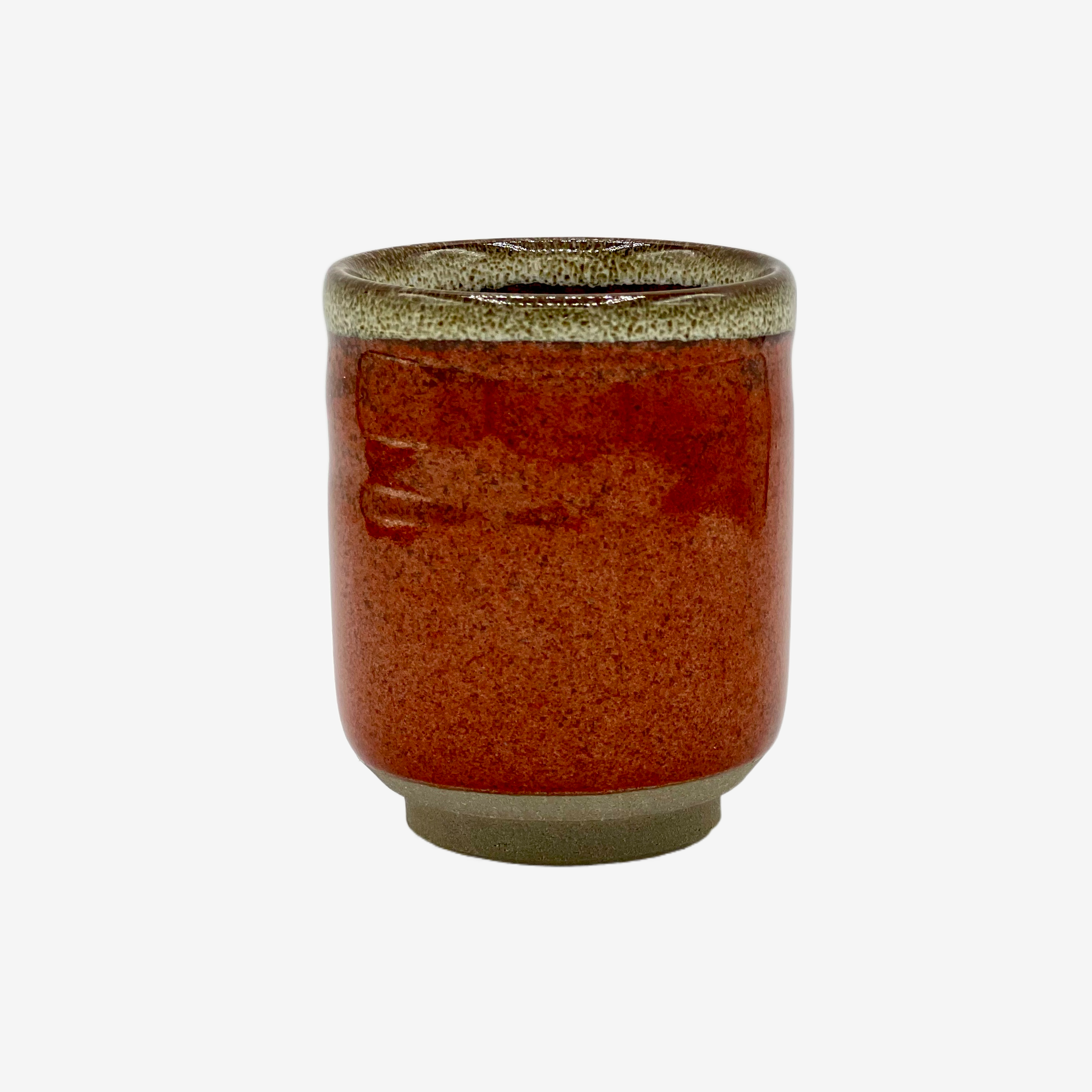 Tetsu Yunomi Red Yunomi - Japanese Teacup Teaware Inoue Tea