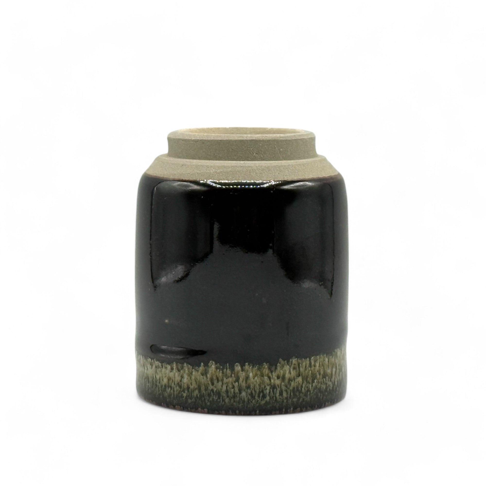 Tetsu Black Mino-yaki Yunomi - Japanese Teacup