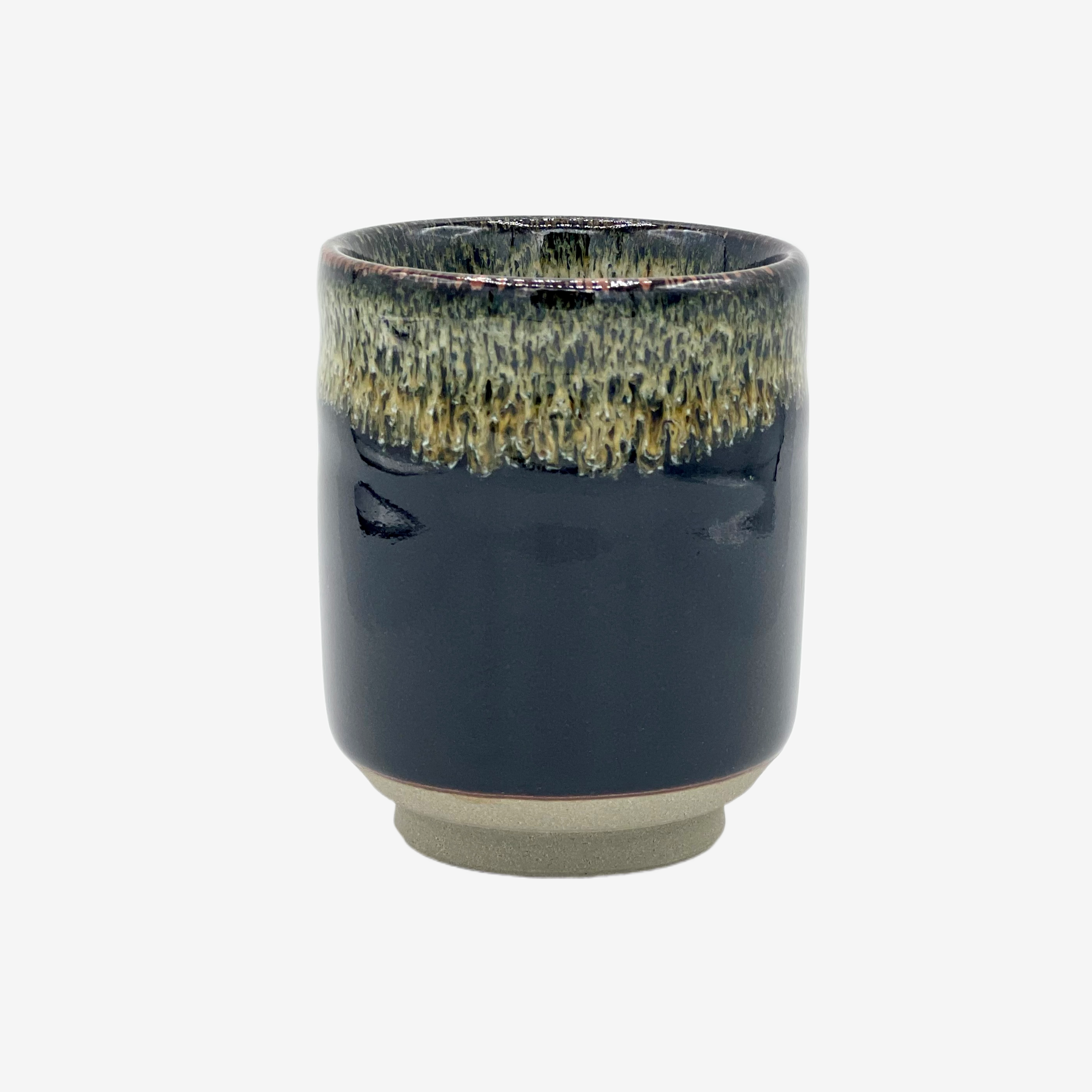 Tetsu Black Yunomi - Japanese Teacup Teaware Inoue Tea