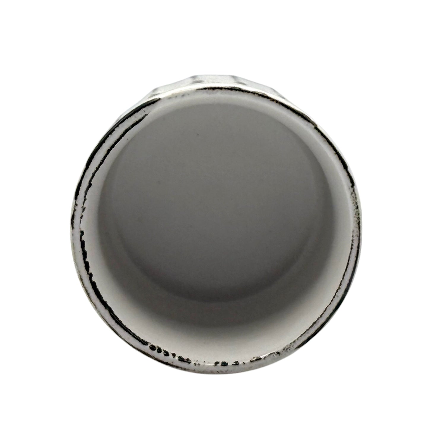 Shinogi Rust White Mino-yaki Yunomi - Japanese Teacup