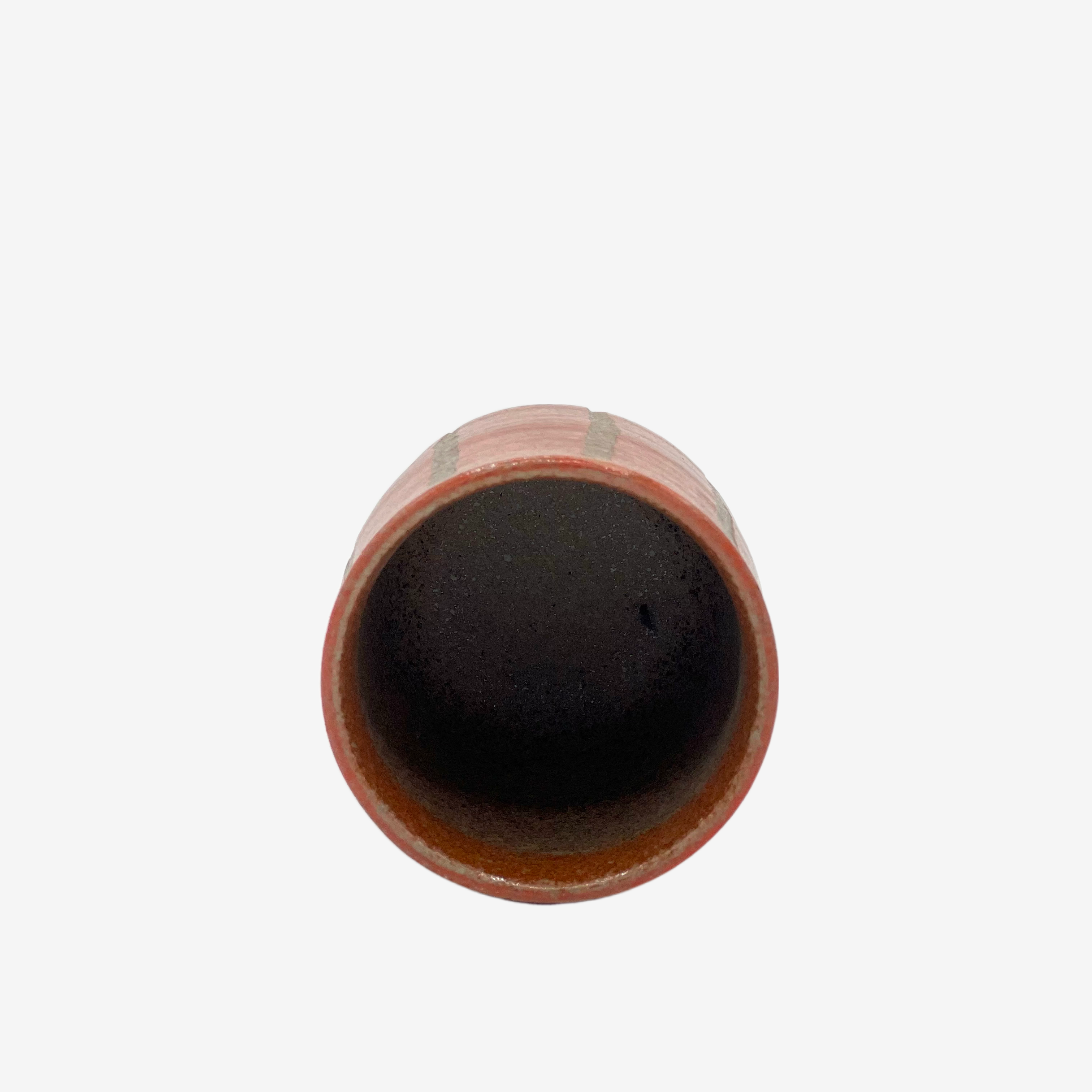 Kodai Tokusa Red Yunomi - Japanese Teacup Teaware Inoue Tea