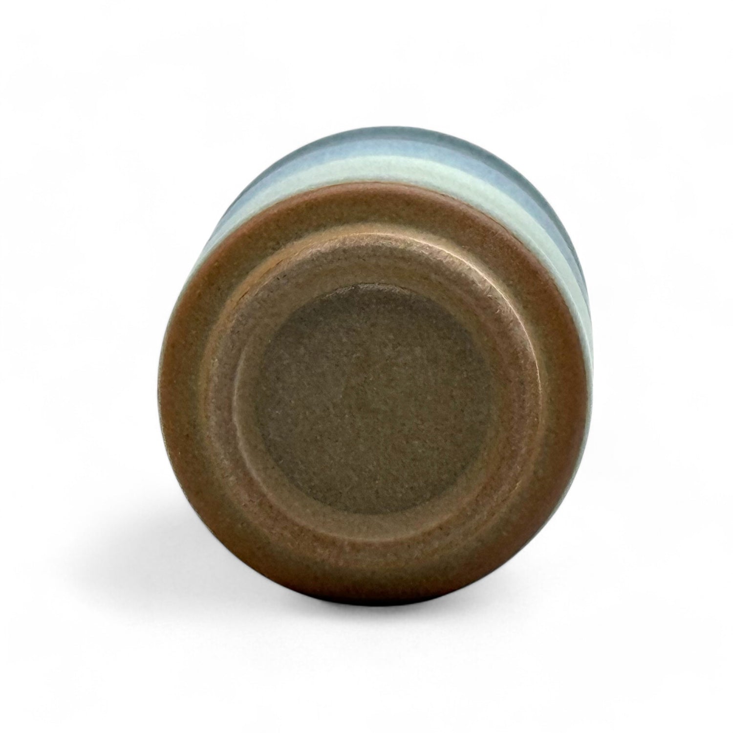 Ranyu Nagashi Blue Mino-yaki Yunomi - Japanese Teacup