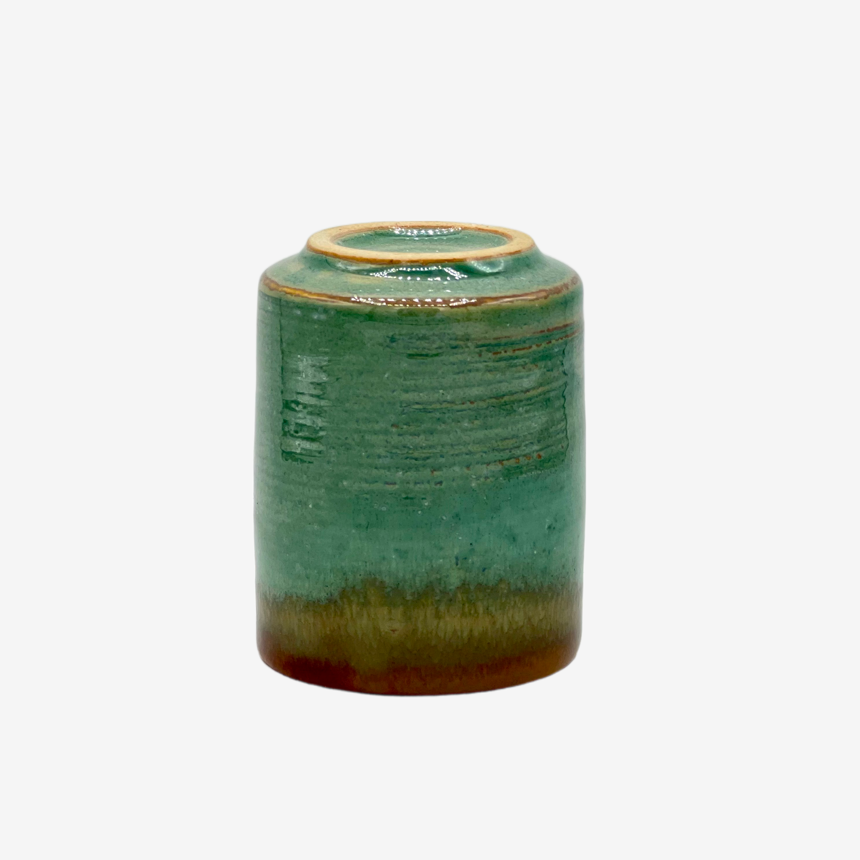 Sensuji Ao Green Yunomi - Japanese Teacup Teaware Inoue Tea
