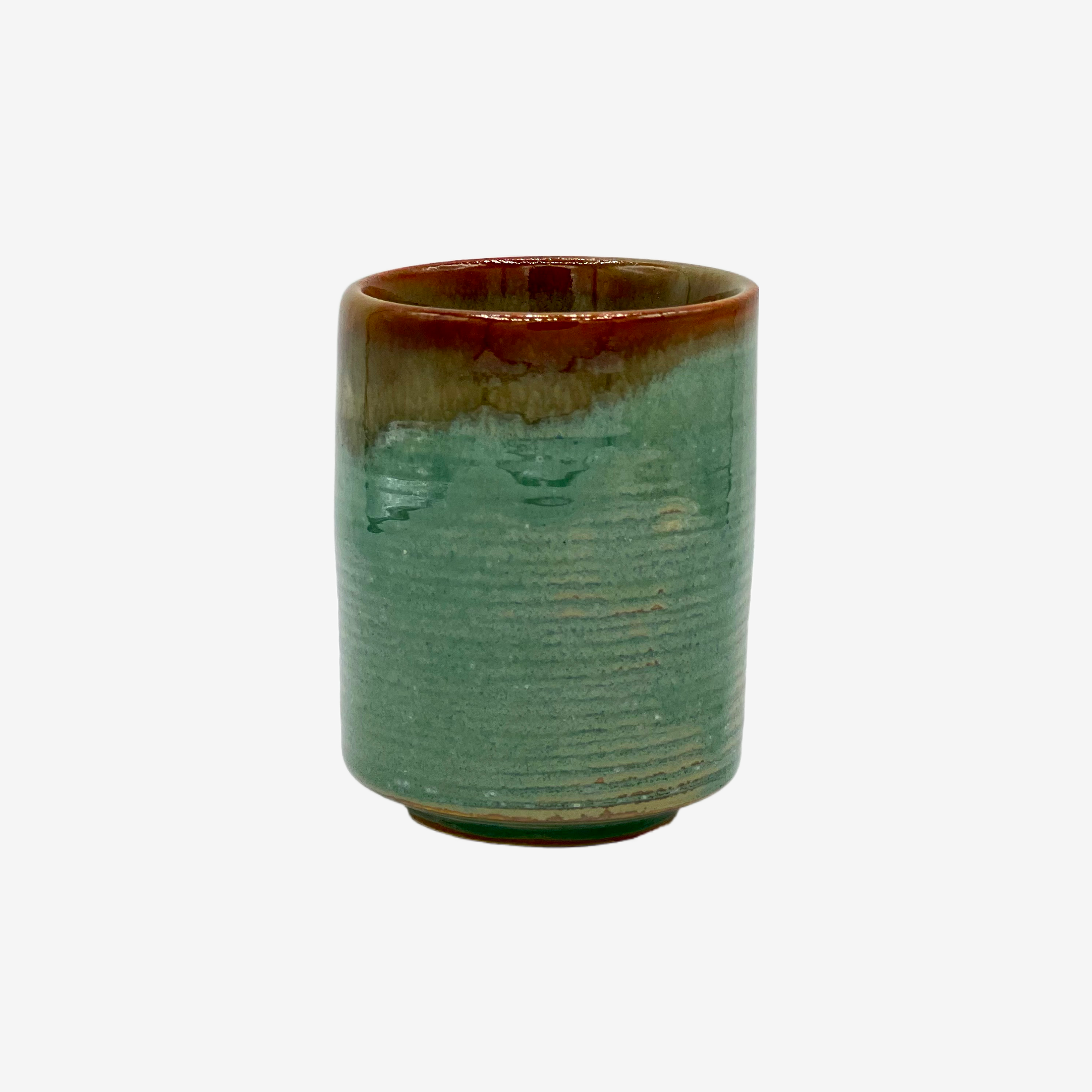 Sensuji Ao Green Yunomi - Japanese Teacup Teaware Inoue Tea