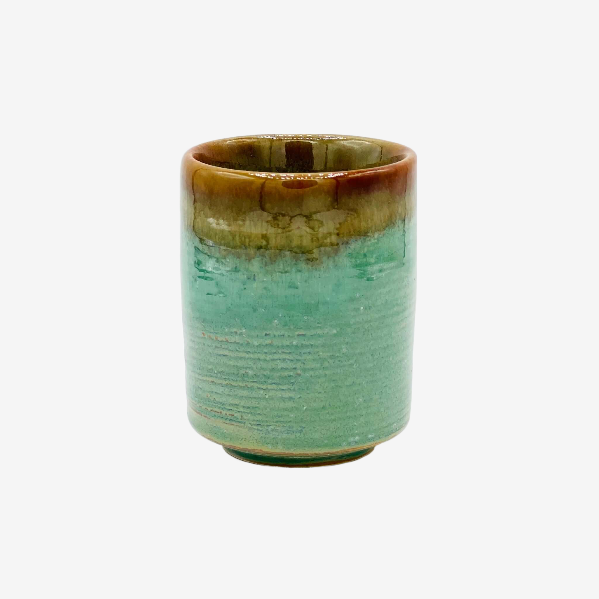 Sensuji Ao Green Yunomi - Japanese Teacup Teaware Inoue Tea