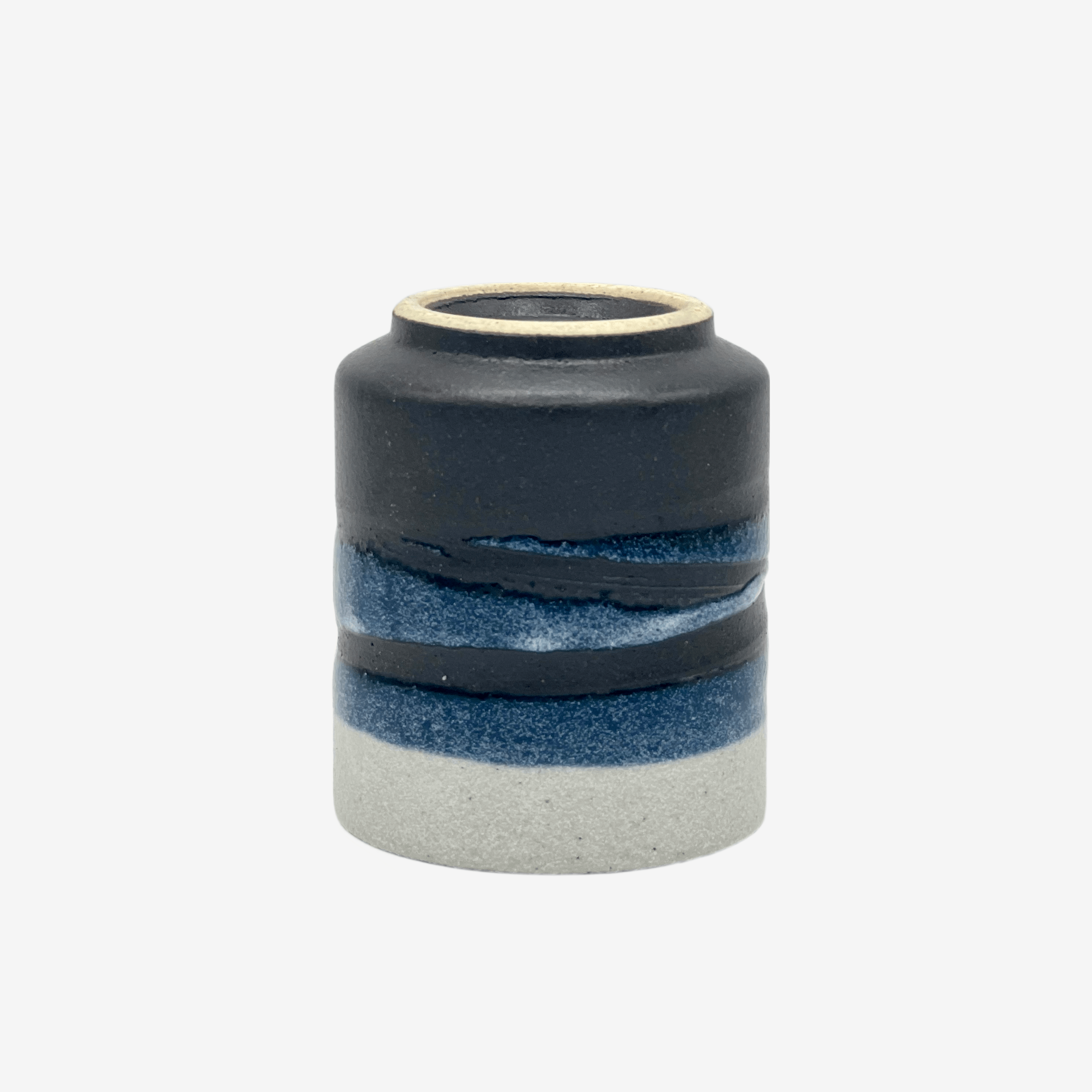 Iga Hatsushimo Blue Yunomi - Japanese Teacup